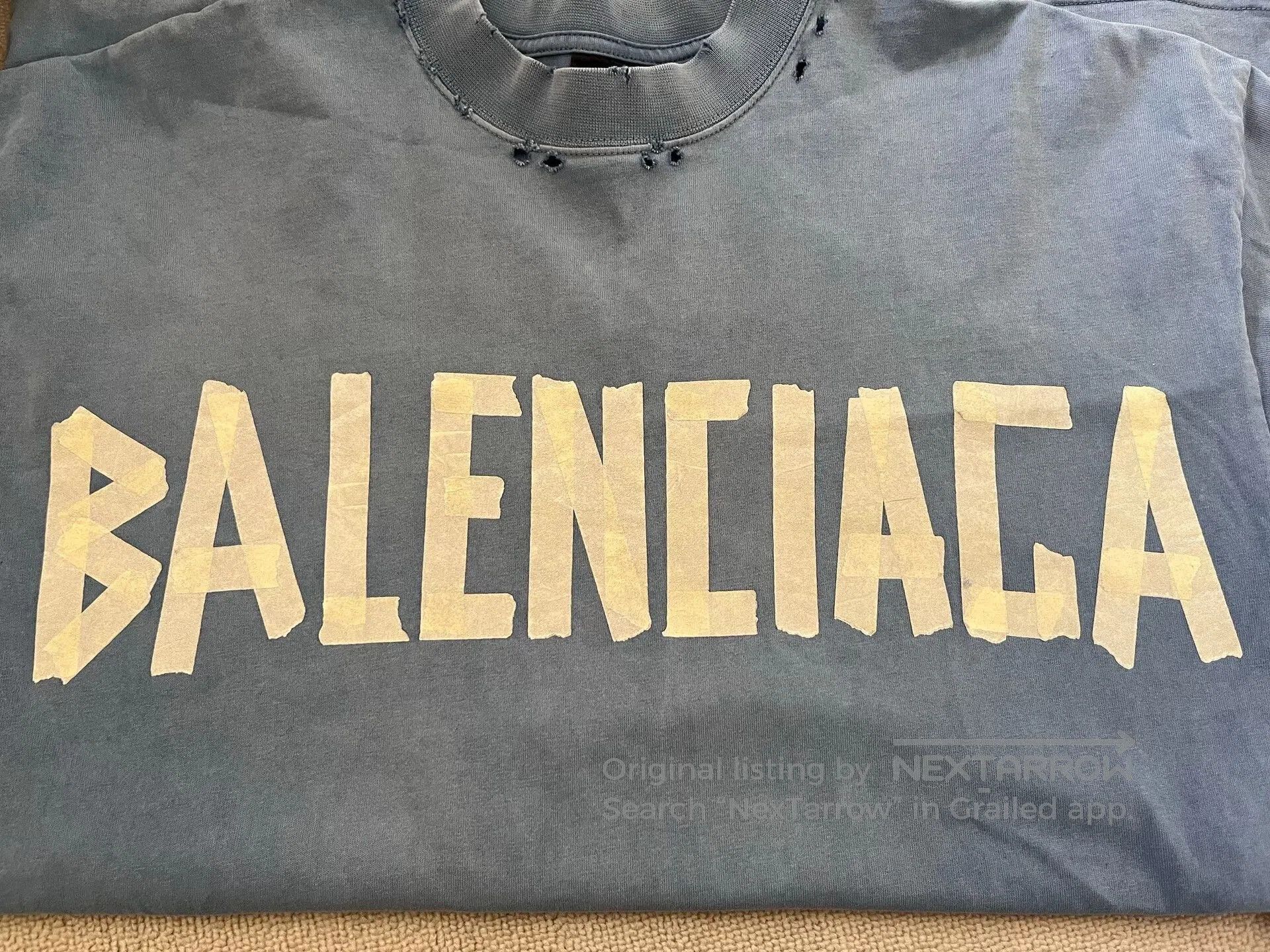 Balenciaga balenciaga logo print short sleeve t-shirt. Size US XXS / EU 40 - 3 Thumbnail
