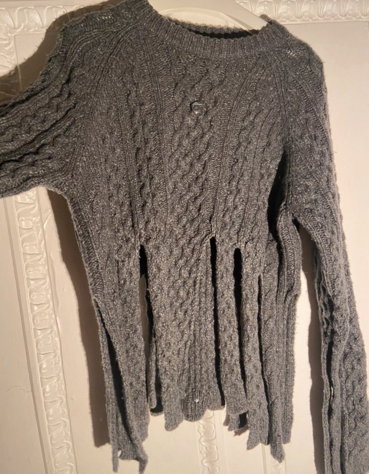 Coperni Coperni Grey Wool Jumper Size L / US 10 / IT 46 - 2 Thumbnail