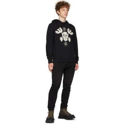 Alexander McQueen o1y1024 Hooded Sweatshirt In Black Size US S / EU 44-46 / 1 - 5 Thumbnail