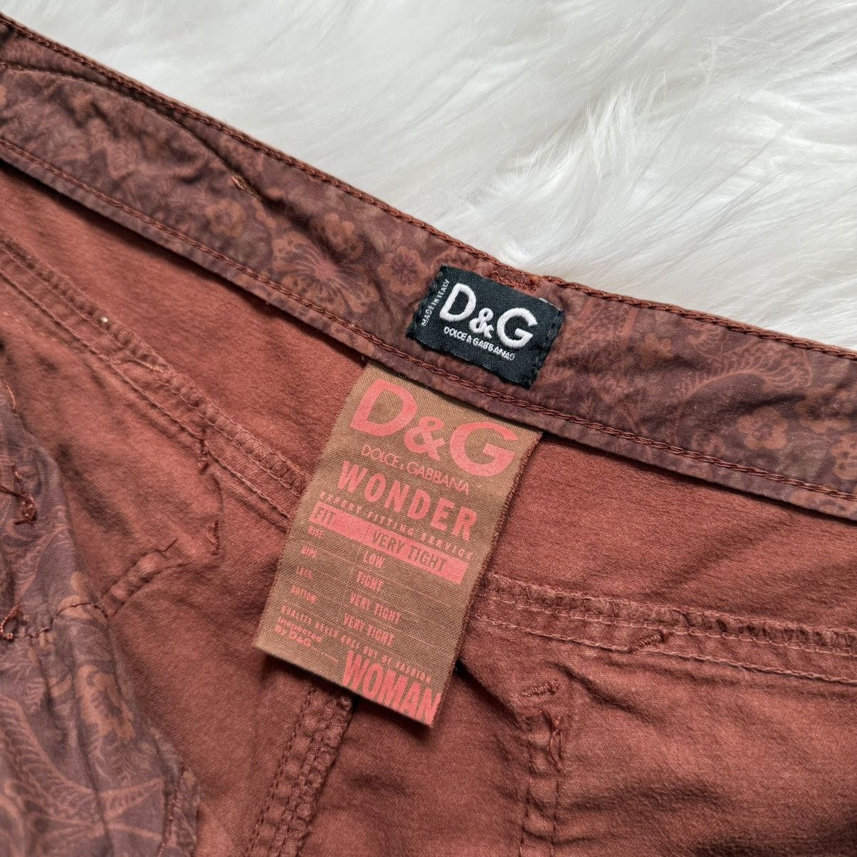 Dolce & Gabbana 📌 Vintage Dolce&Gabbana Low Rise Archive 00s Y2K Jeans Size 29" - 15 Thumbnail