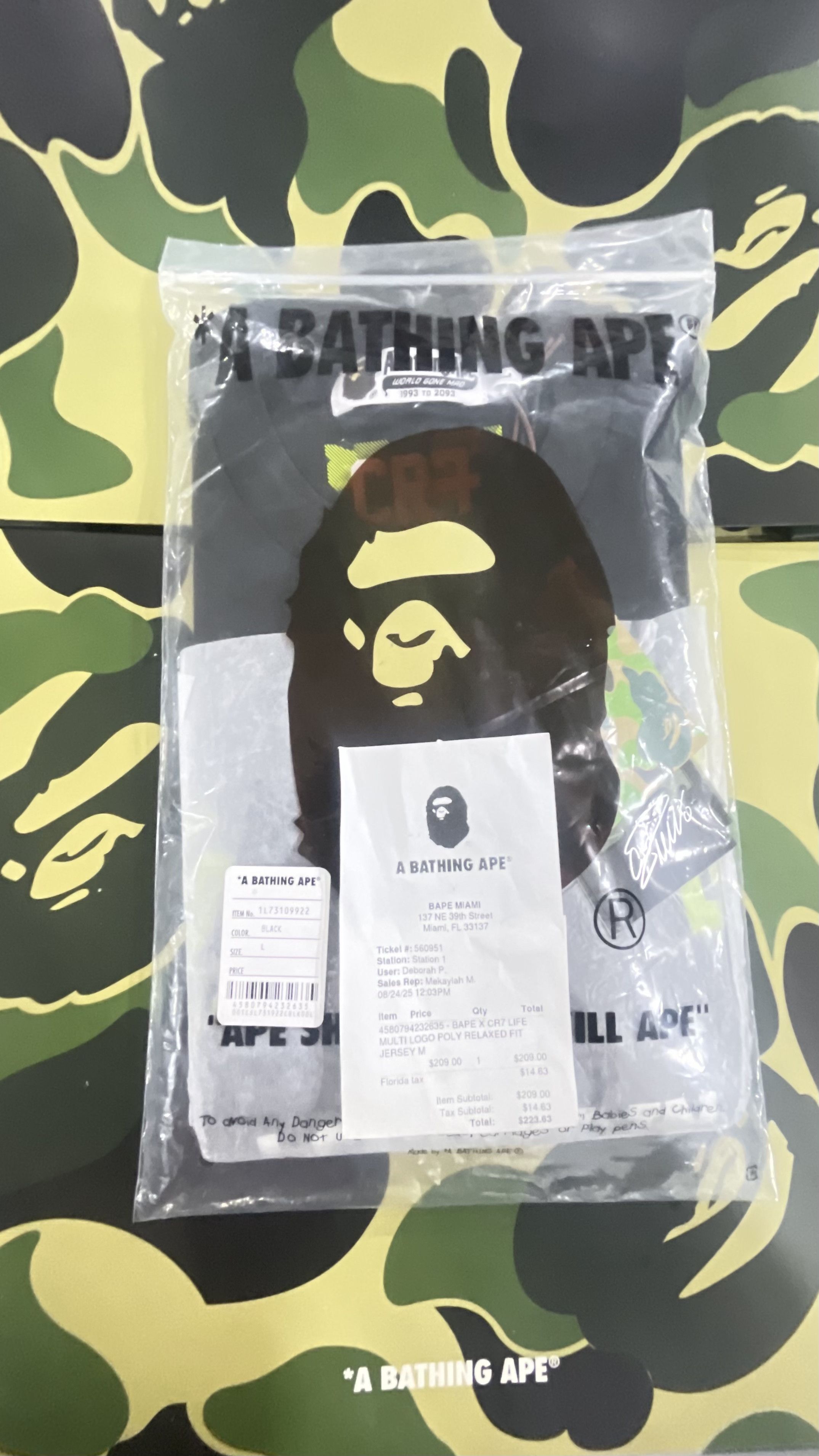 Bape BAPE x CR7 Life Ronaldo 7 Size US L / EU 52-54 / 3 - 4 Thumbnail