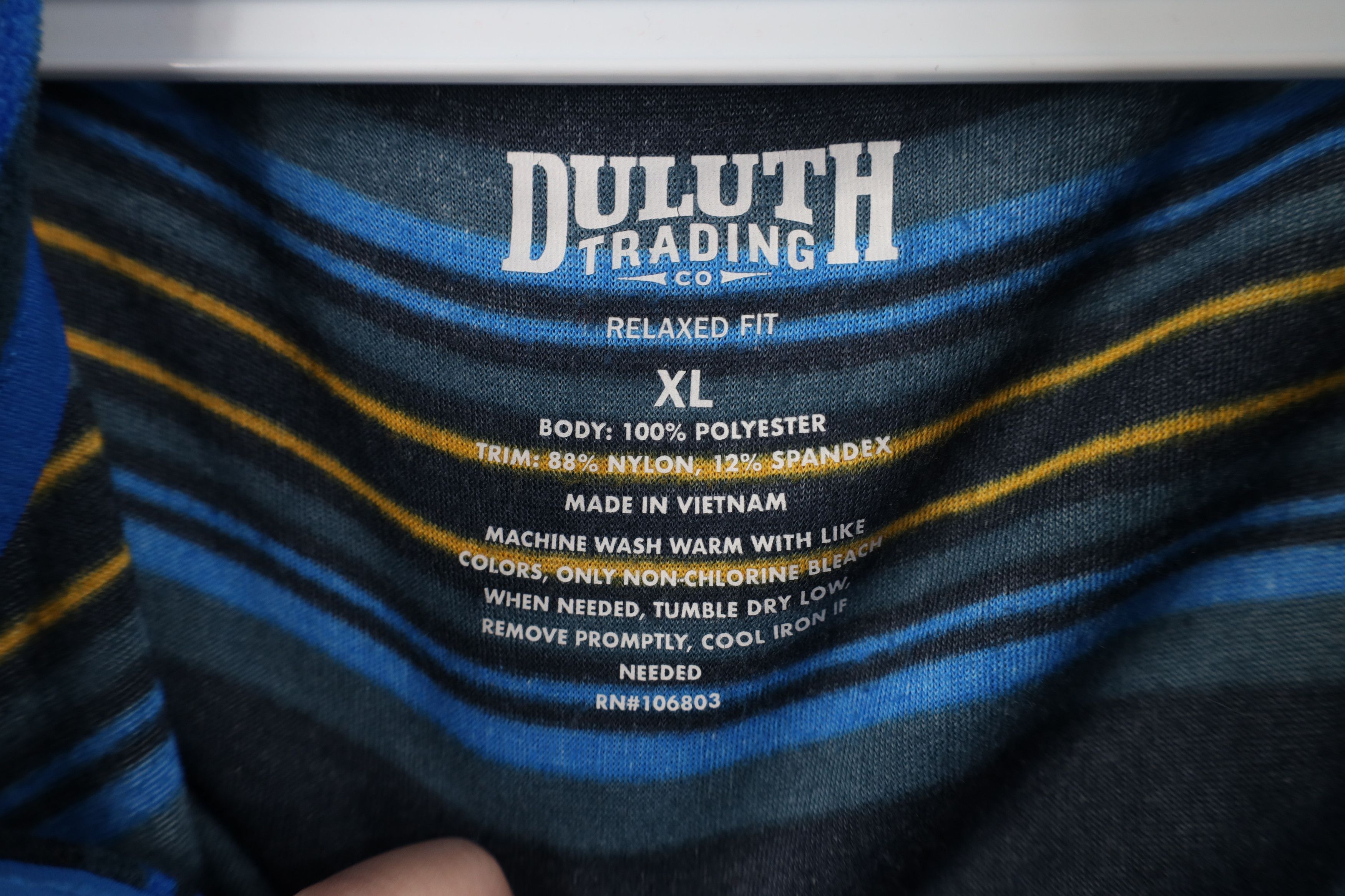Duluth Trading Company Duluth Trading Co Striped Fleece Half Zip Pullover Sweater Size US XL / EU 56 / 4 - 9 Thumbnail