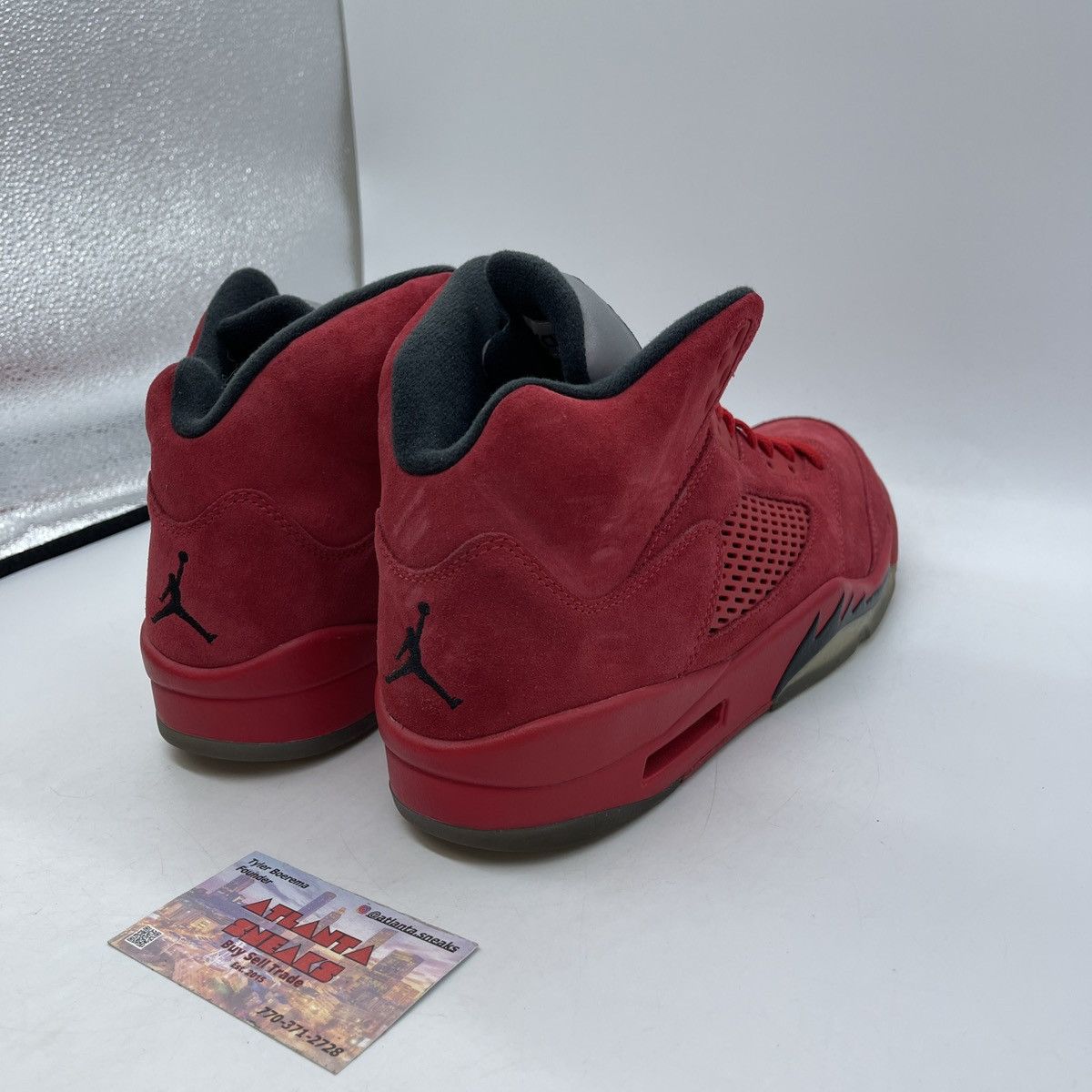 Jordan Brand Air Jordan 5 red suede Size US 9.5 / EU 42-43 - 5 Thumbnail
