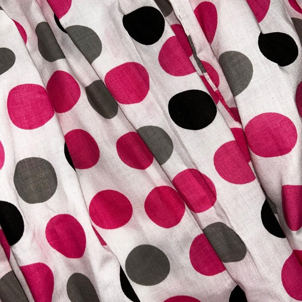 Designer Polka Dot Knee Length A Line Skirt Size Small Size 28" / US 6 / IT 42 - 5 Thumbnail
