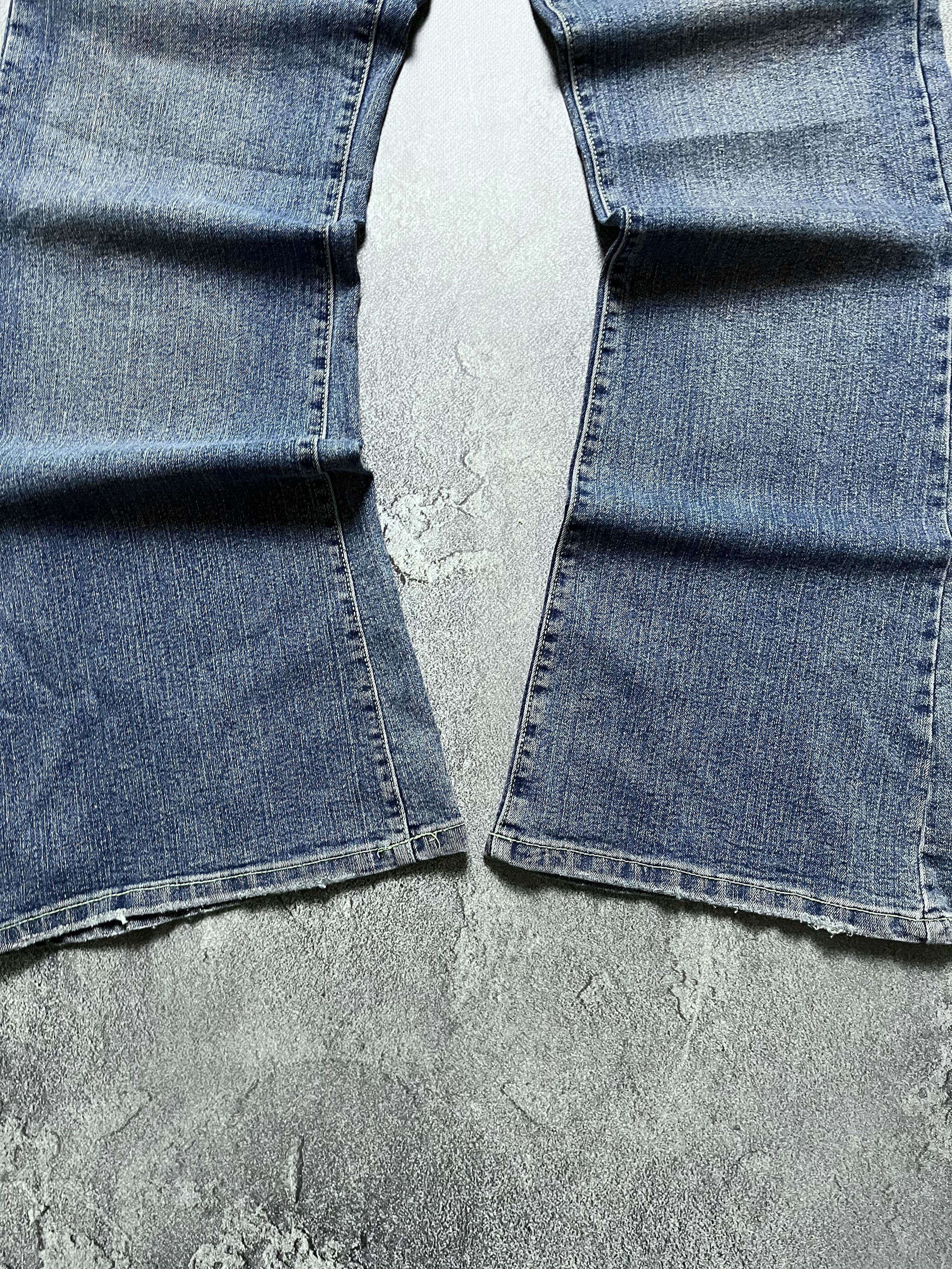 Vintage Vintage Bootcut Flared Jeans Big Logo Womens 16/31 Size 31" - 7 Thumbnail