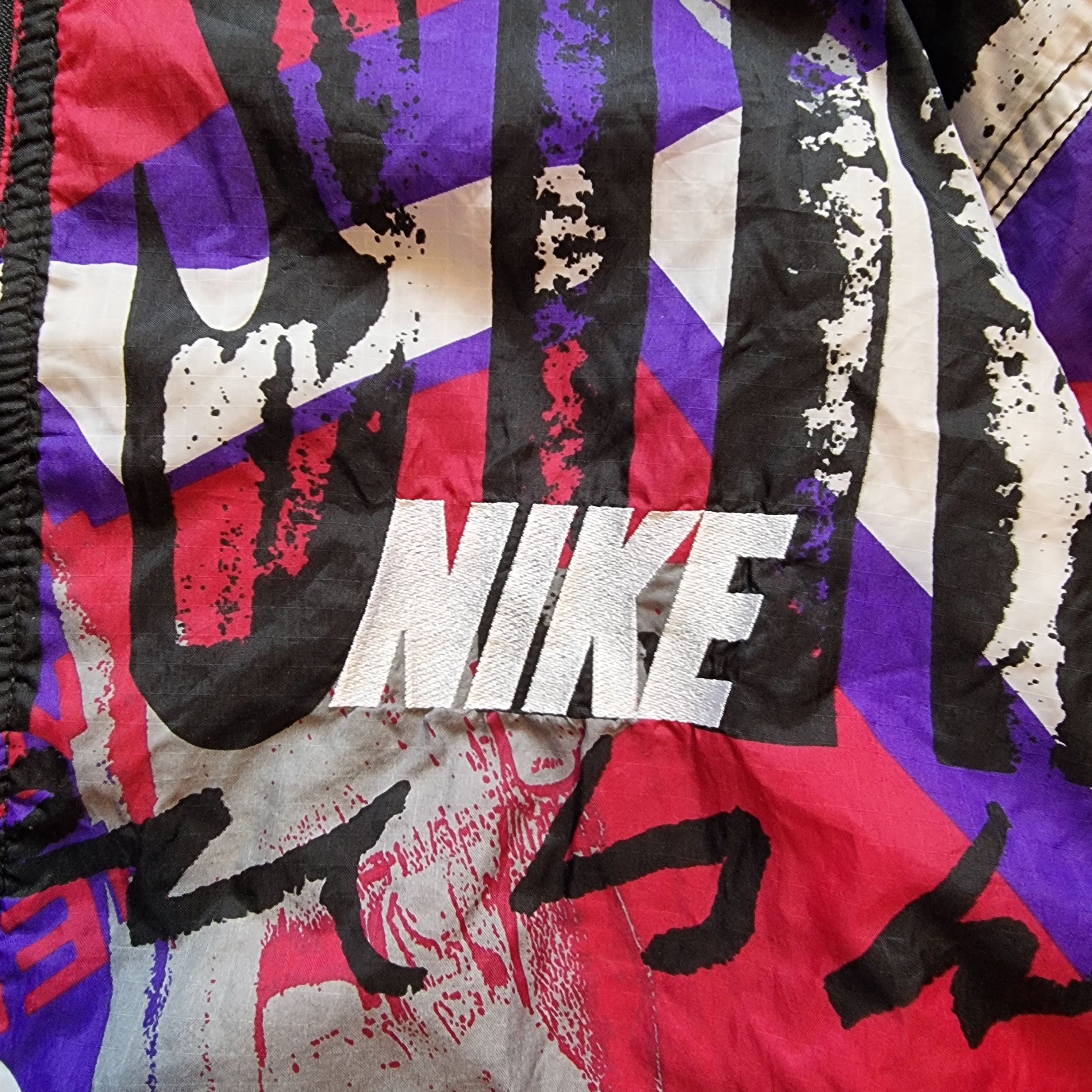 Nike Nike Jacket Multi Coloured Crazy Vintage 90s Windbreaker Size US M / EU 48-50 / 2 - 6 Thumbnail