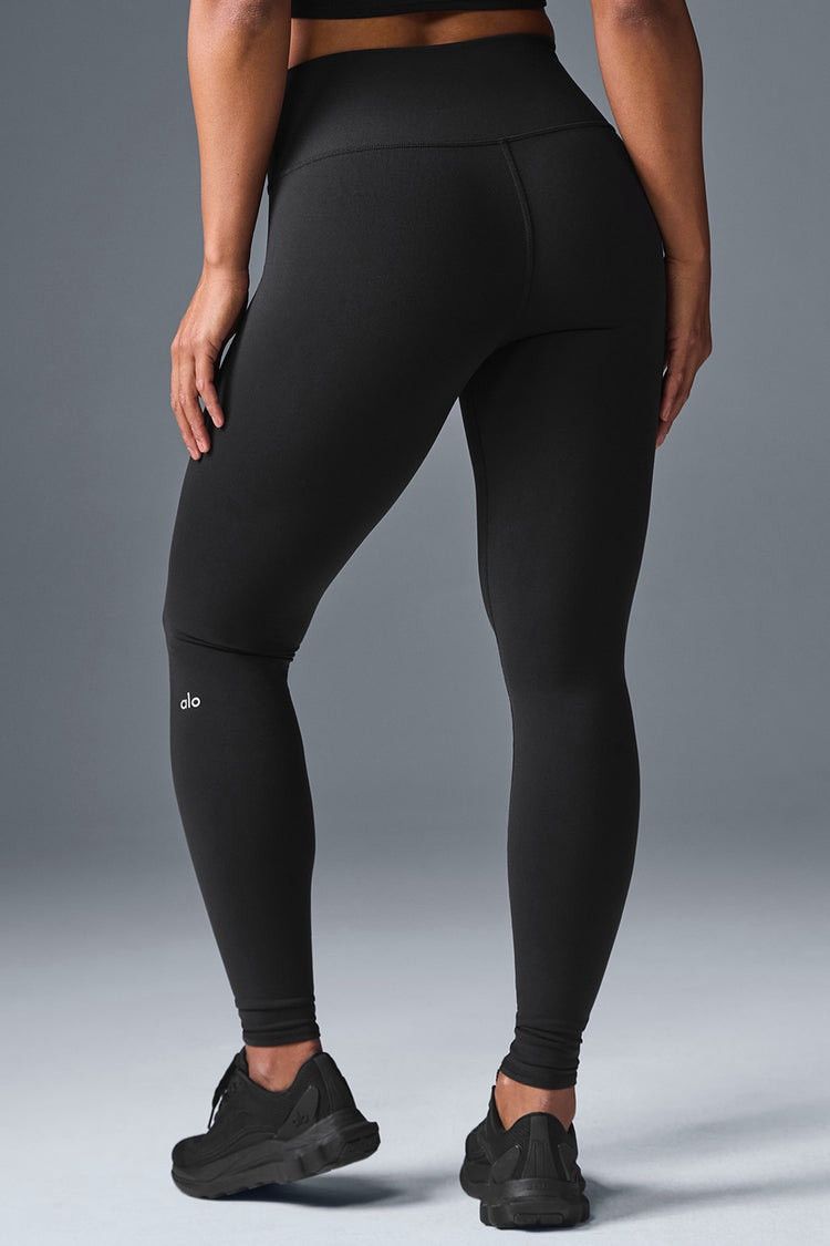 Alo Yoga ALO Yoga Black High-Waisted Airbrush Capri Leggings Size 27" / US 4 / IT 40 - 2 Thumbnail