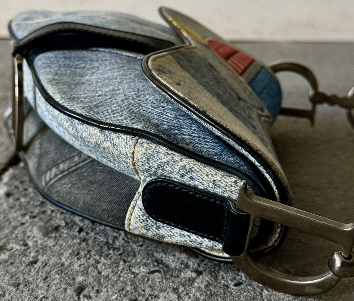 Dior Dior - John Galliano - SS2001 - Speedy way Denim -Saddle Bag Size ONE SIZE - 12 Thumbnail