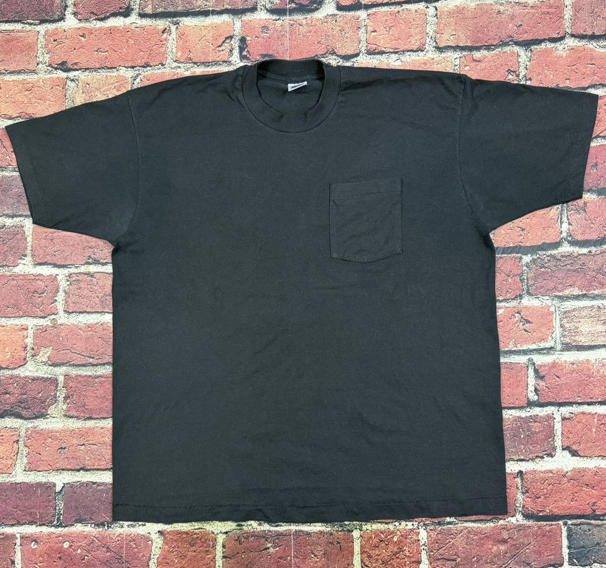 Other Vintage 90s BVD Blank Black Pocket T Shirt Single Stitch Size US XXL / EU 58 / 5 - 1 Thumbnail