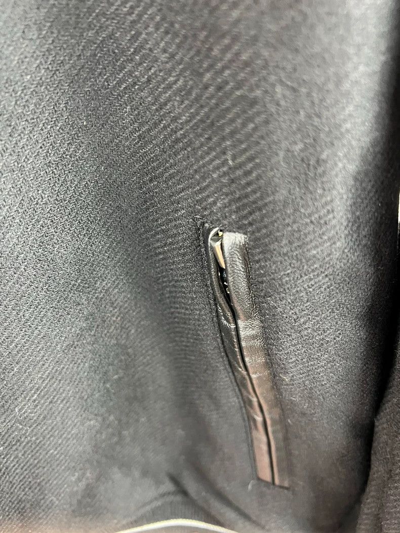 Amiri Amiri Black Wool Bone Baseball jacket Size US L / EU 52-54 / 3 - 3 Thumbnail