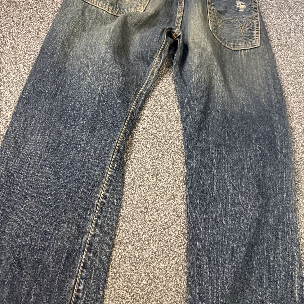 If Six Was Nine Vtg Archival Selvedge Edwin 505s Thrashed Distressed Mud Size US 29 - 9 Thumbnail