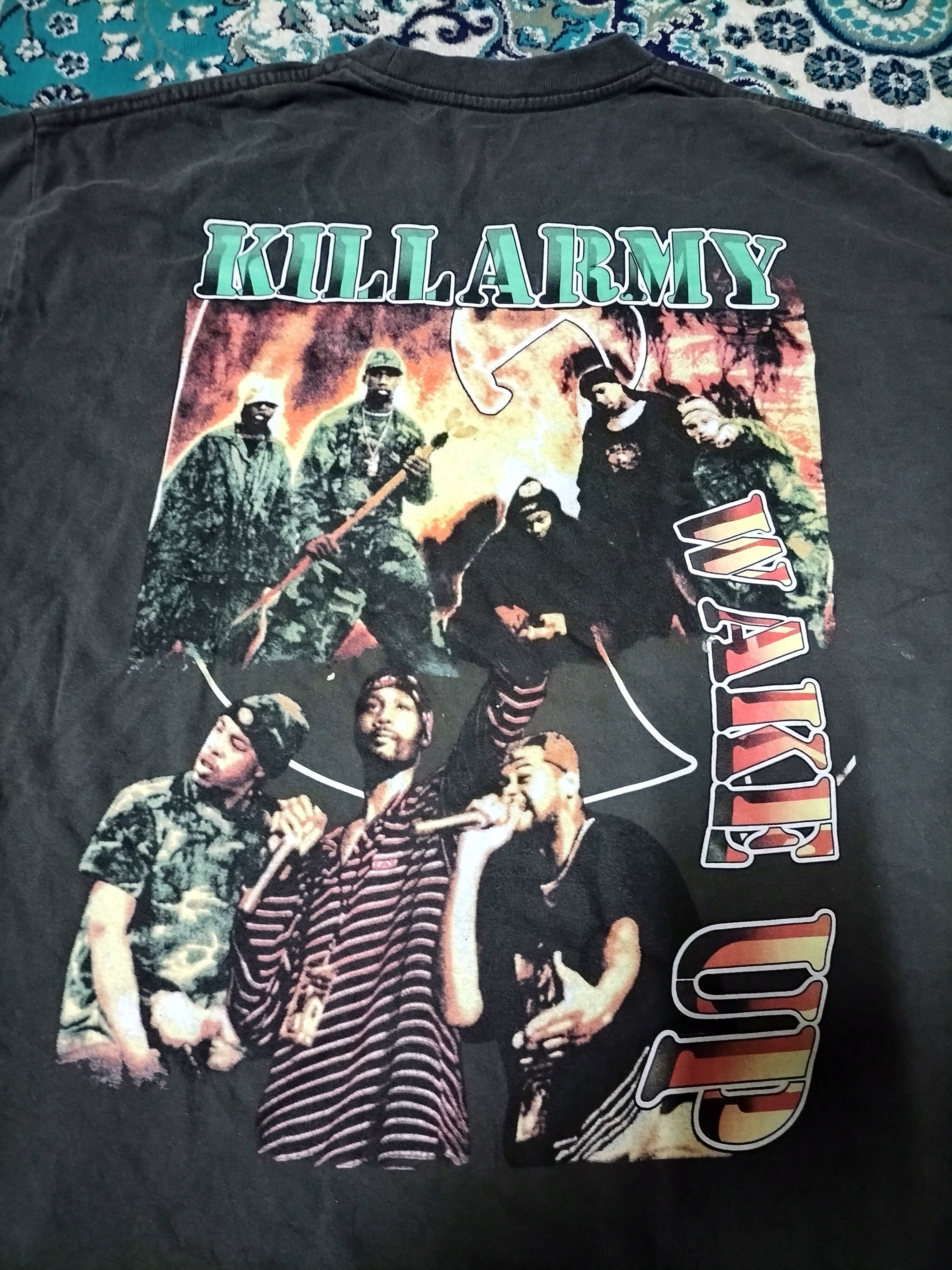 Rap Tees Vintage Wu-Tang Clan kill the Army RARE raptees Boot leg Size US XL / EU 56 / 4 - 6 Thumbnail