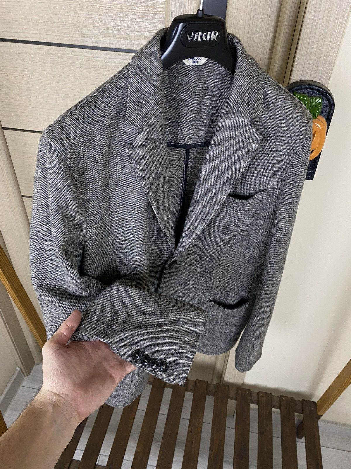 Circolo 1901 Circolo 1901 unlined wool Patterned Half Line Blazer jacket Size 48R - 6 Thumbnail