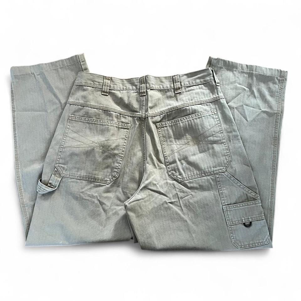 Old Navy Vintage 90s Old Navy HBT Baggy Workwear Carpenter Pants Size US 34 / EU 50 - 2 Thumbnail