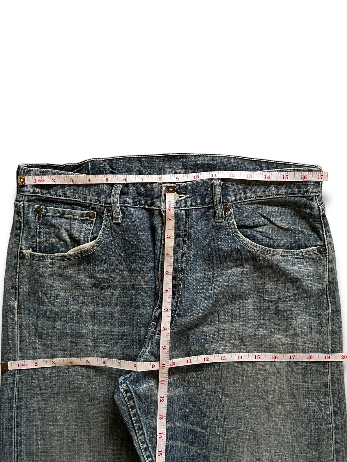 Levi's Vintage 90s Levis 503 Faded Wash Distressed Baggy Jeans Size US 34 / EU 50 - 11 Thumbnail