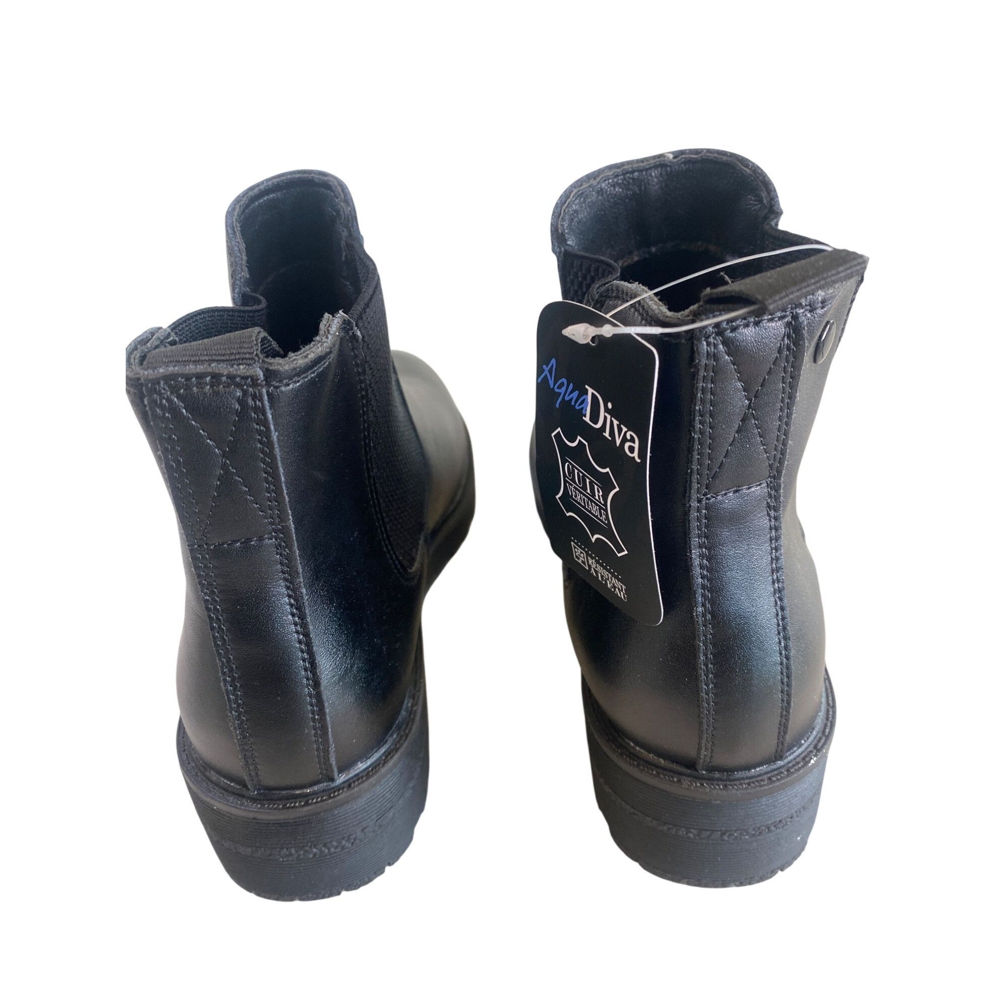 Other NWT AQUA DIVA 10 Savannah Chelsea Waterproof Ankle Boot Leat Size US 10 / IT 40 - 6 Thumbnail