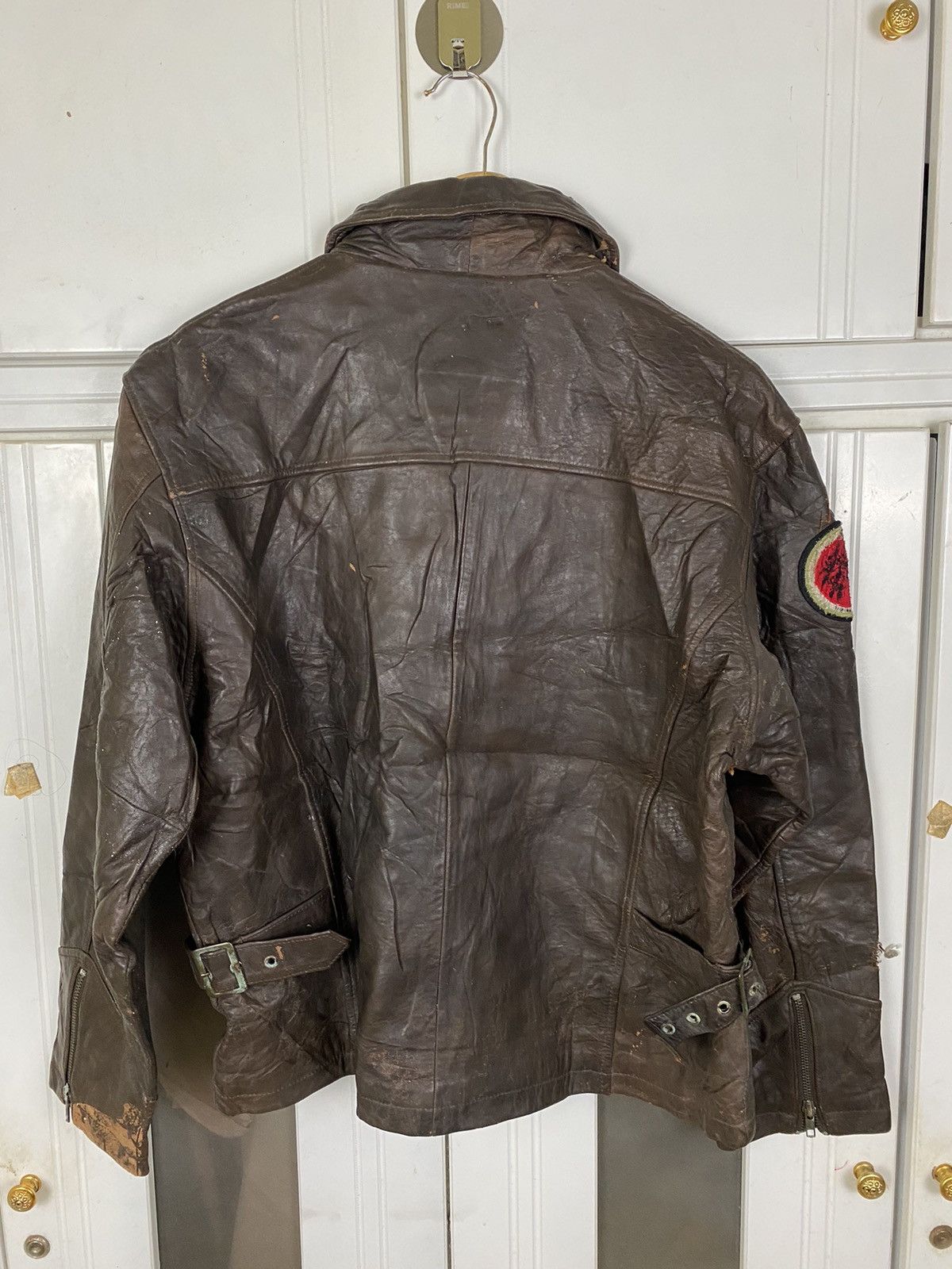 Genuine Leather × Vintage Vintage Leather Lucky Strike Jacket Size US XL / EU 56 / 4 - 2 Thumbnail