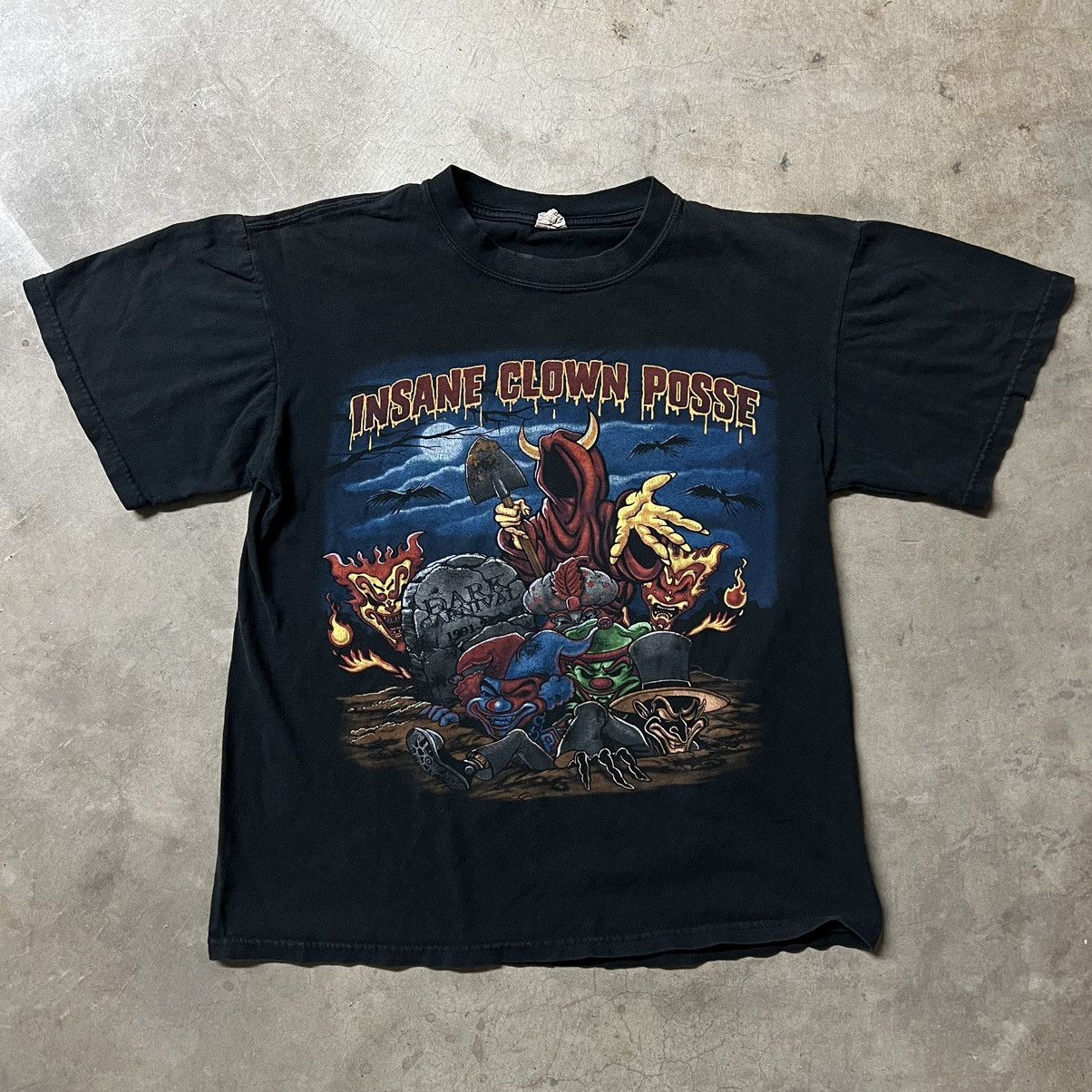 【00s】Insane Clown Posse グラフィックロゴ ラップTシャツ 00s】Insane Clown Posse グラフィックロゴ ラップTシャツ