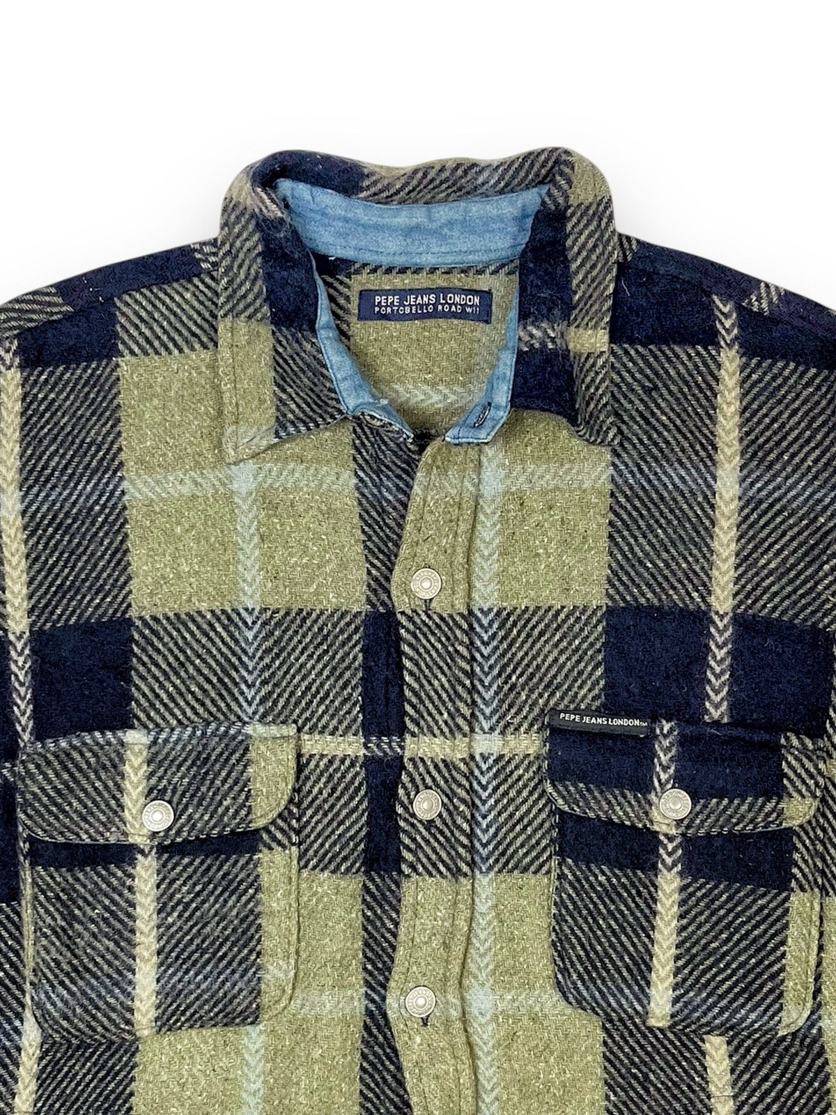 Pepe Jeans Pepe Jeans London Vintage Plaid Outer Flannel Size US XL / EU 56 / 4 - 2 Thumbnail