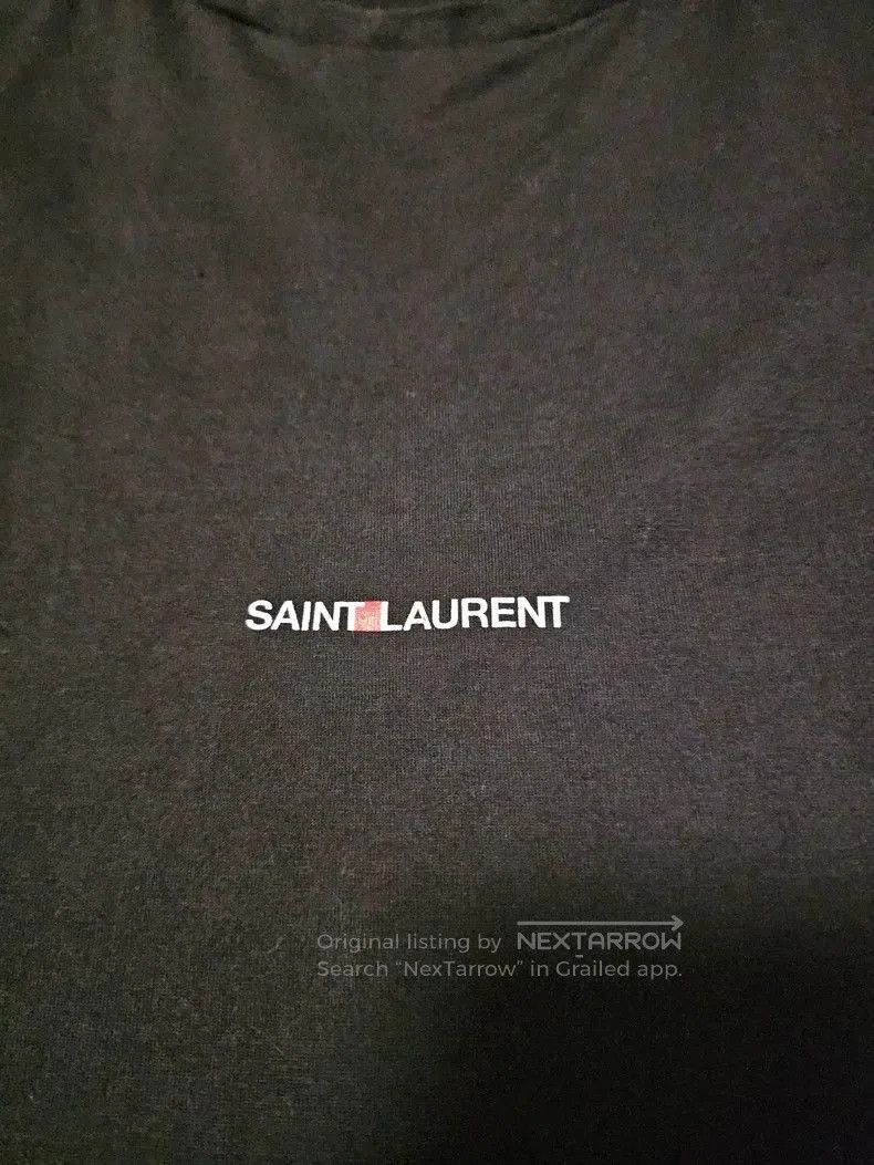 Saint Laurent Paris Saint Laurent Black Short Sleeve T. Size US S / EU 44-46 / 1 - 2 Thumbnail