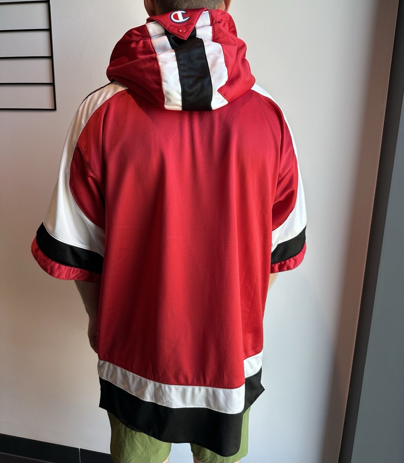 Vintage Champion Chicago Bulls shooting warm up shirt hoodie