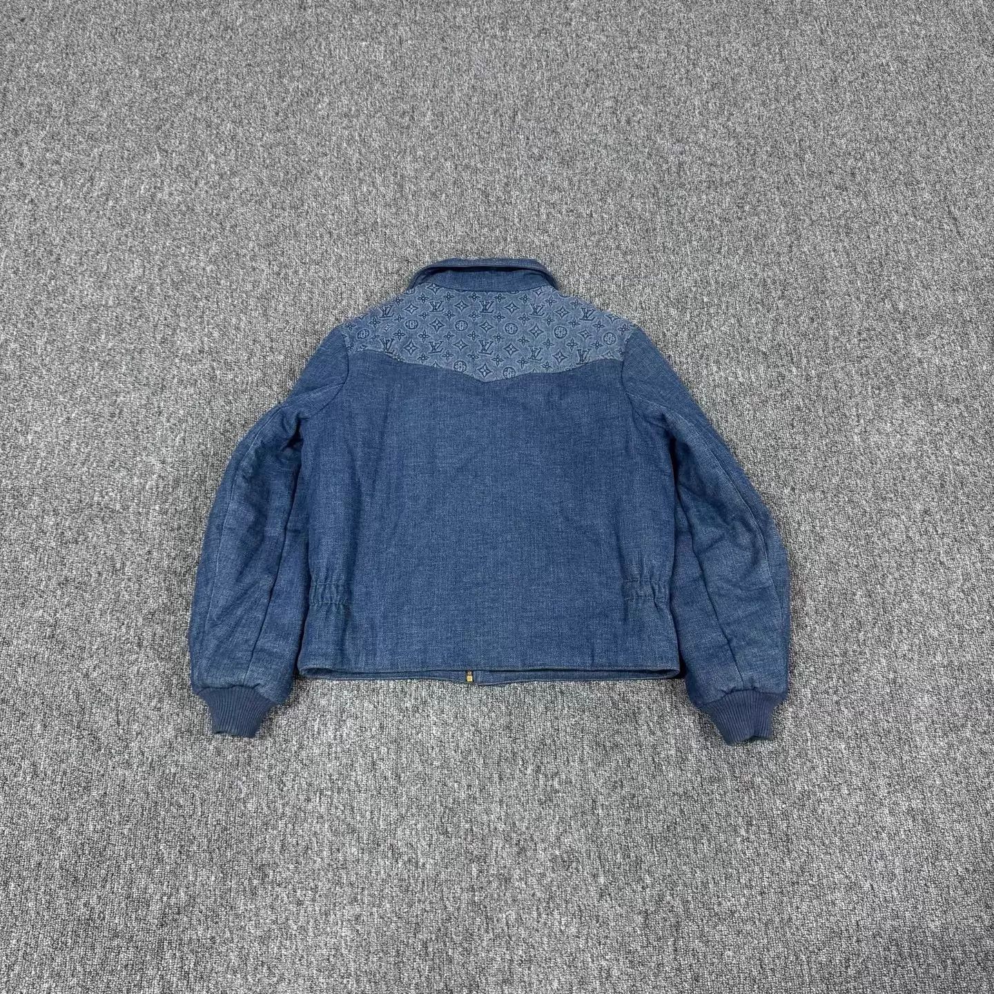 Louis Vuitton LV Monogram Denim Big Pocket Padded Jacket 48 Size US M / EU 48-50 / 2 - 2 Thumbnail