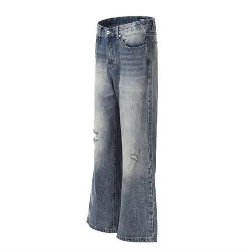 Japanese Brand × Jean Men's hippie distressed loose washed ripped bootcut jeans Size US 34 / EU 50 - 2 Thumbnail