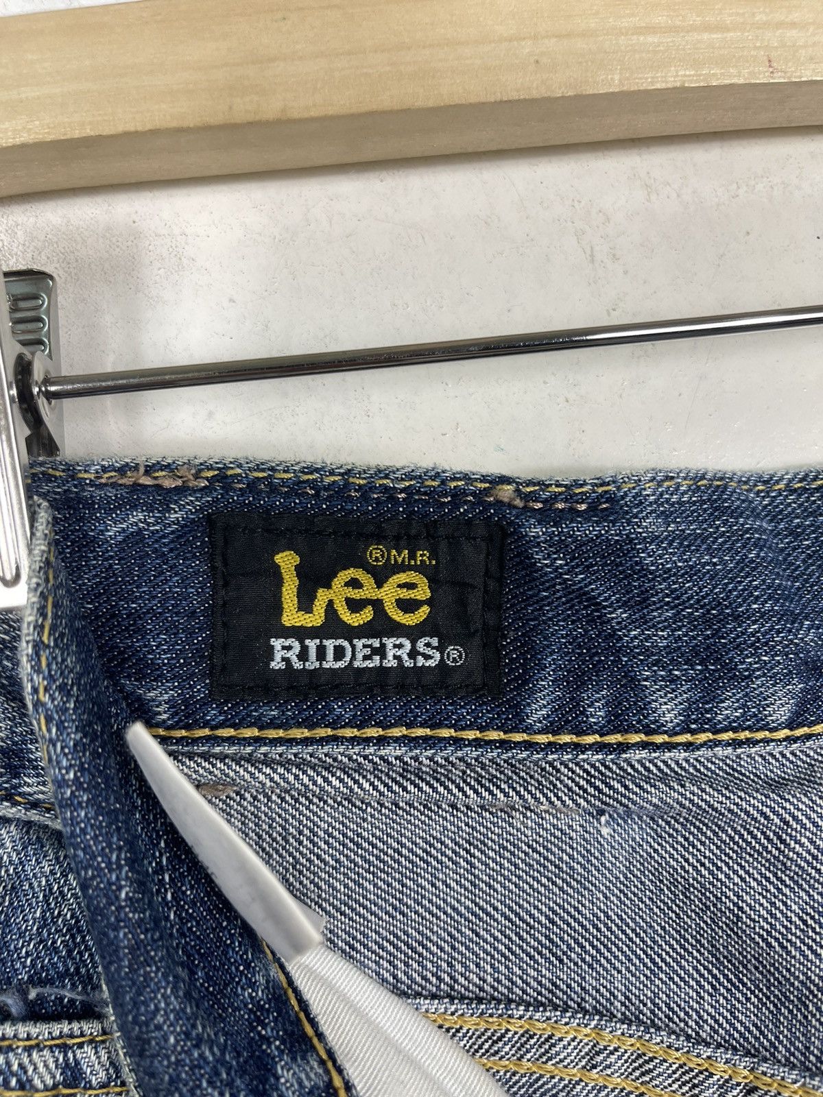 Lee Lee Rider Ripped Denim Zipper Fly Blue Jeans Size US 30 / EU 46 - 14 Thumbnail