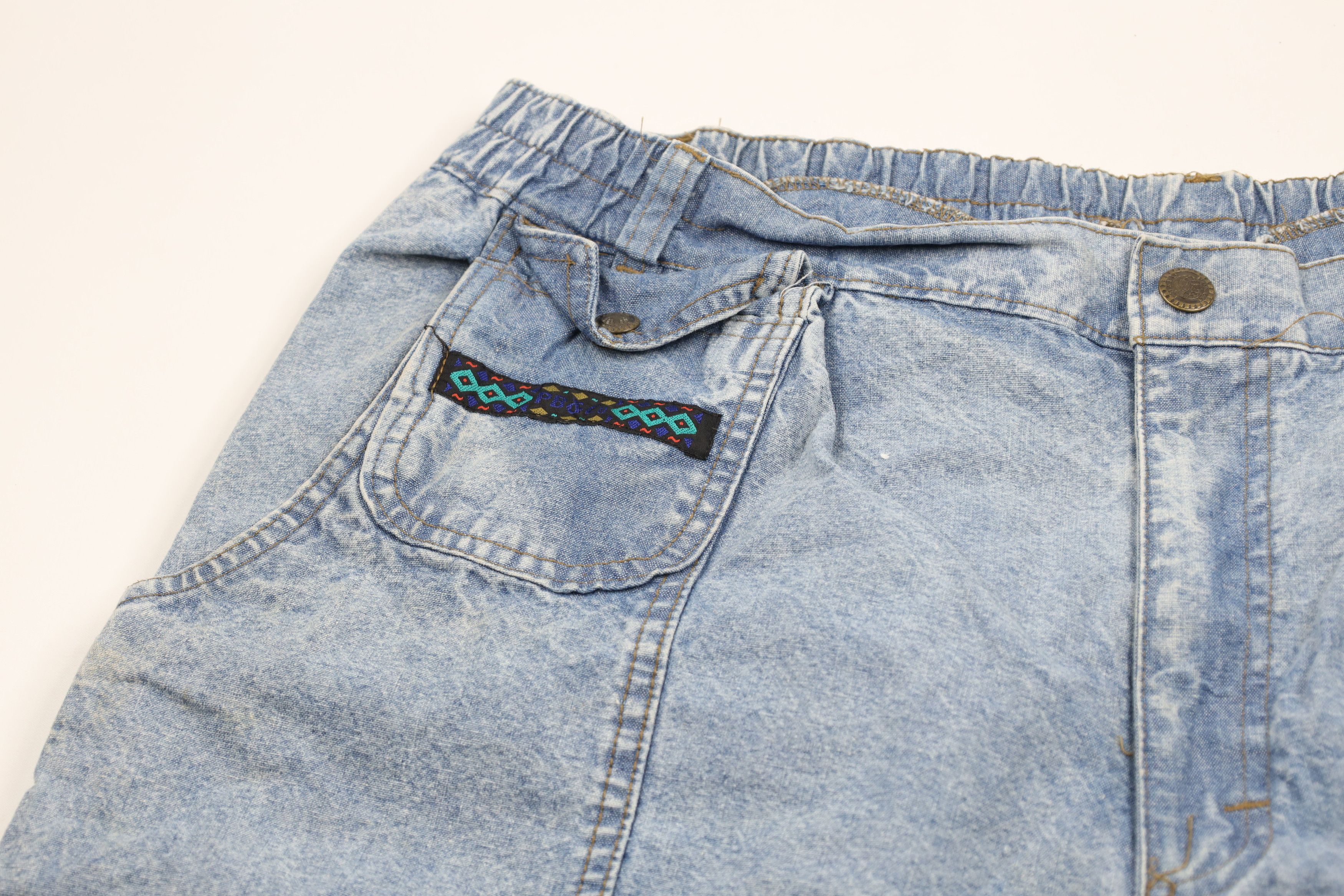 Vintage Vintage 90s Streetwear Acid Wash Baggy Tapered Leg Jeans Size US 36 / EU 52 - 7 Thumbnail