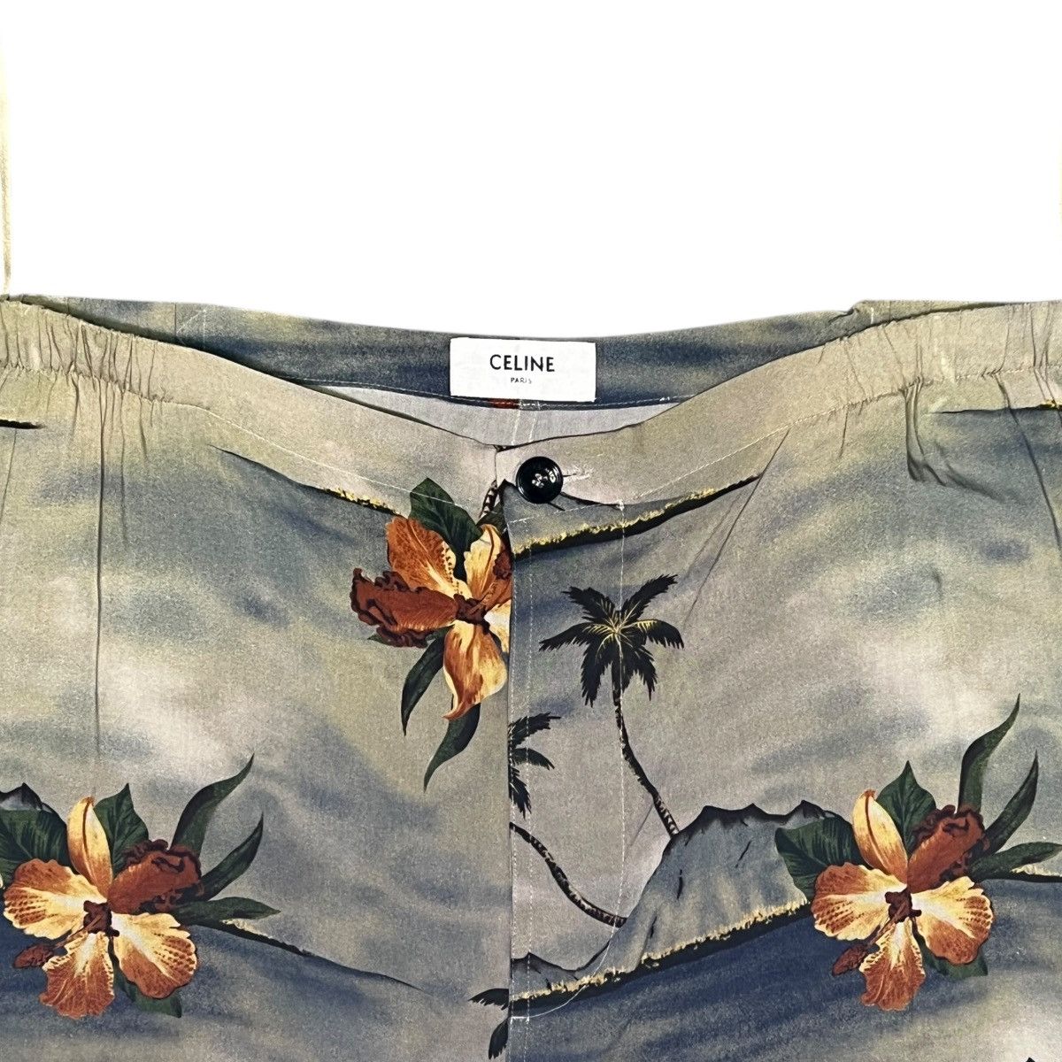 Celine CELINE BY HEDI SLIMANE 21SS The Dancing Kid Palm Tree Pants Size US 44 / EU 60 - 2 Thumbnail