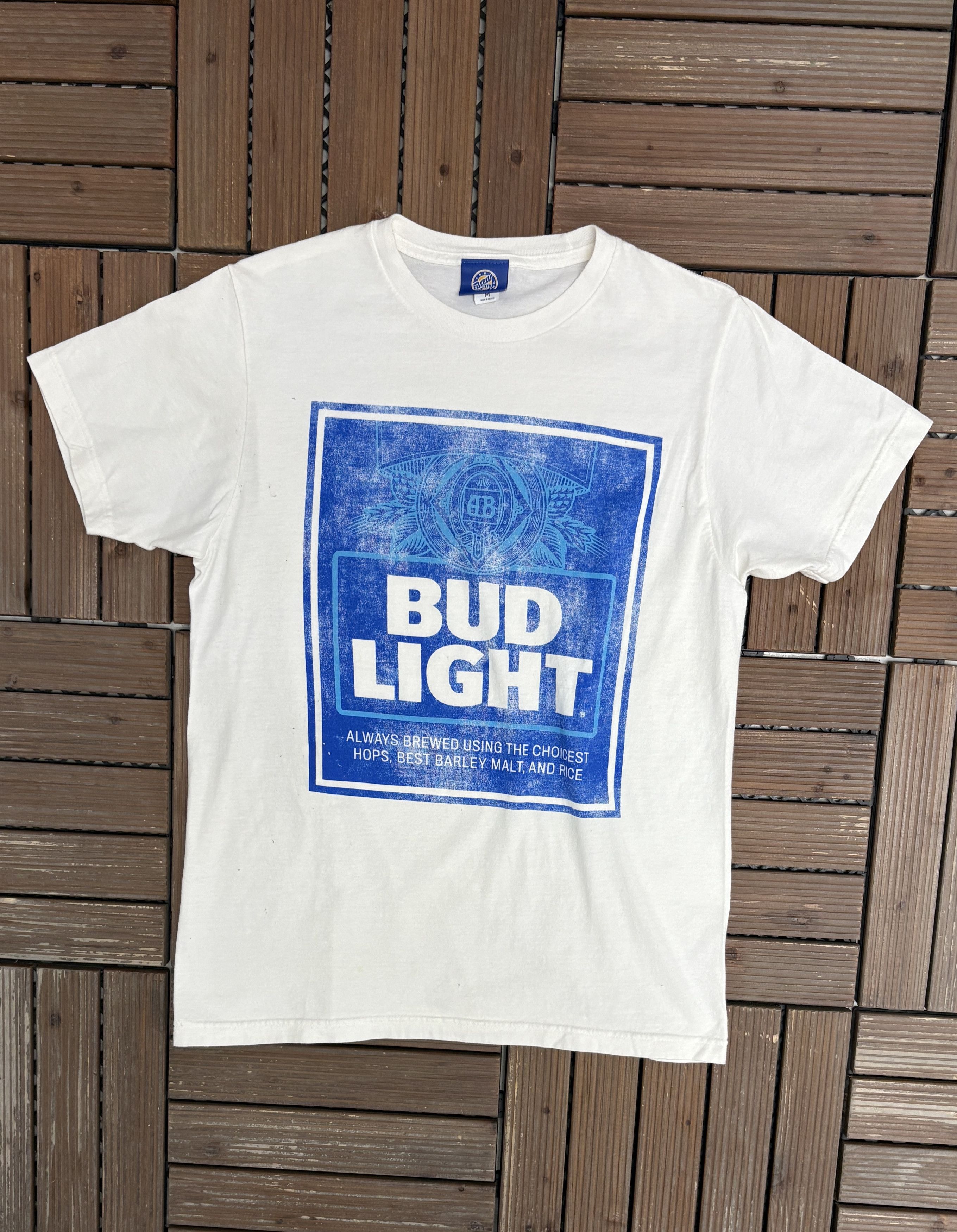 Vintage Bud Light Beer Vintage White T-Shirt Tee Size US M / EU 48-50 / 2 - 1 Thumbnail