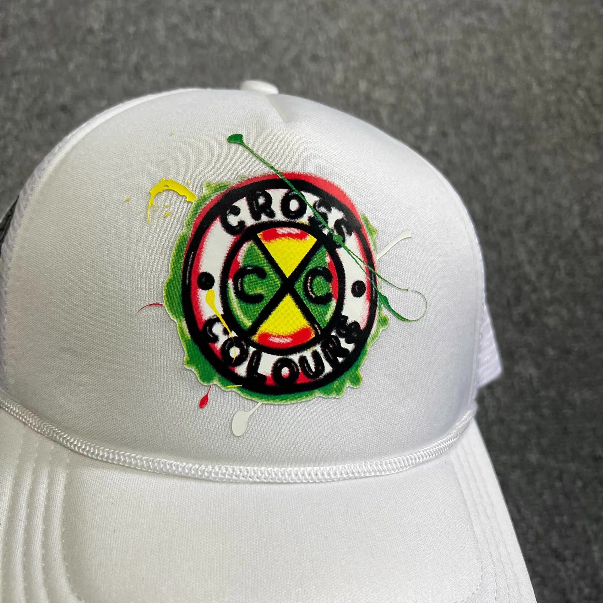 Cross Colours Cross Colours curvedbrimmeshtruckerbaseball cap sun hat Q7 Size ONE SIZE - 2 Thumbnail
