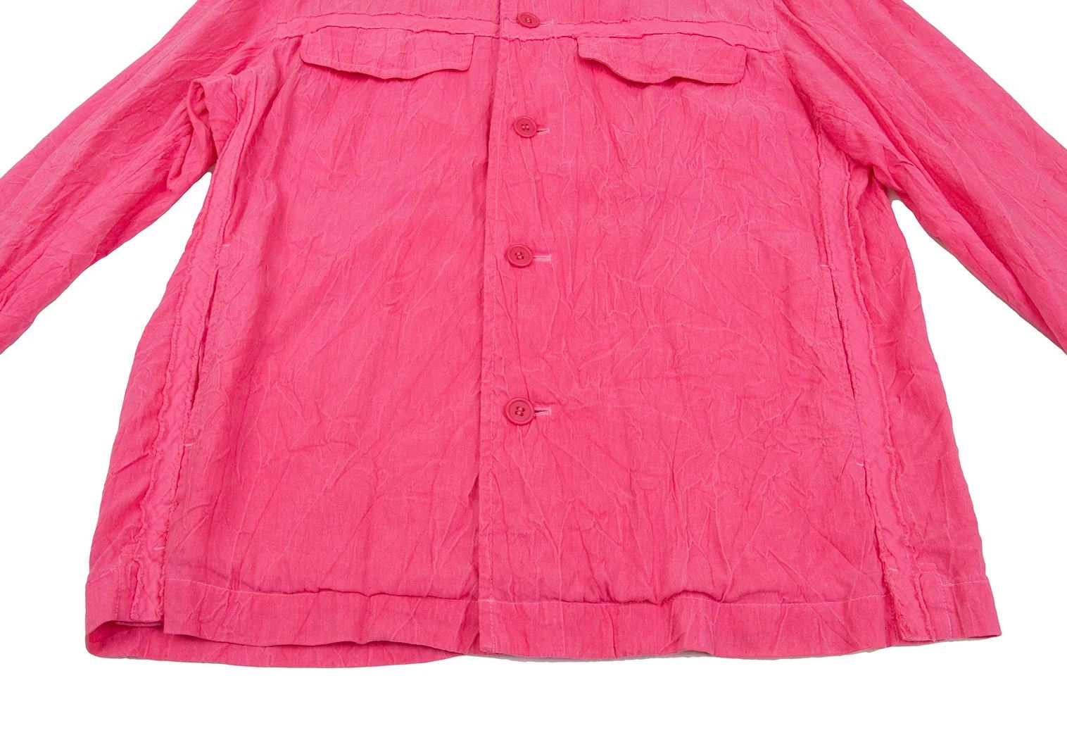 Issey Miyake Pink Pleated Tape Design Jacket in Good Condition Size US L / EU 52-54 / 3 - 12 Thumbnail