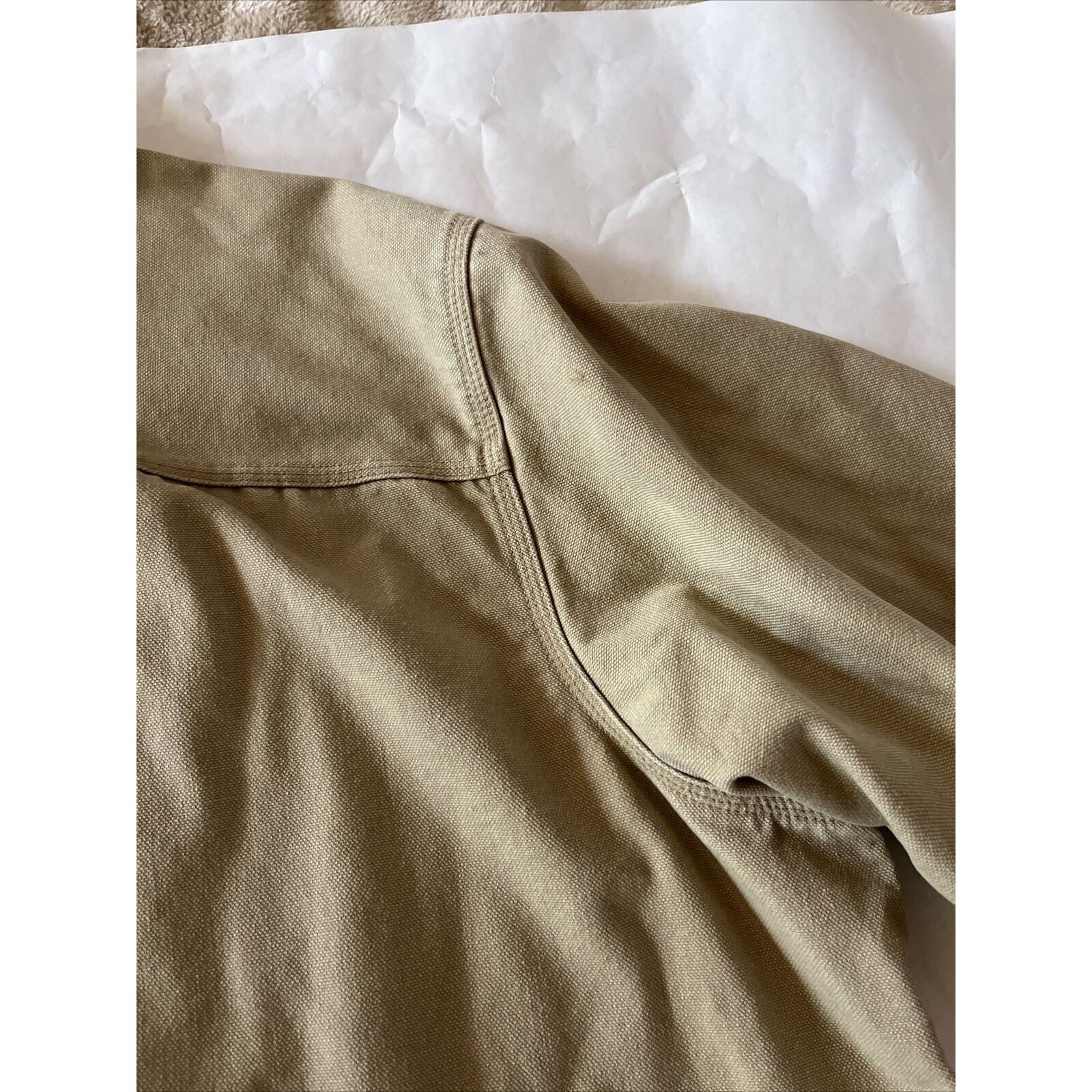 L.L. Bean LL Bean Vintage Men’s XXLT Brown Canvas Snap Shacket Jacket Size US XXL / EU 58 / 5 - 16 Thumbnail