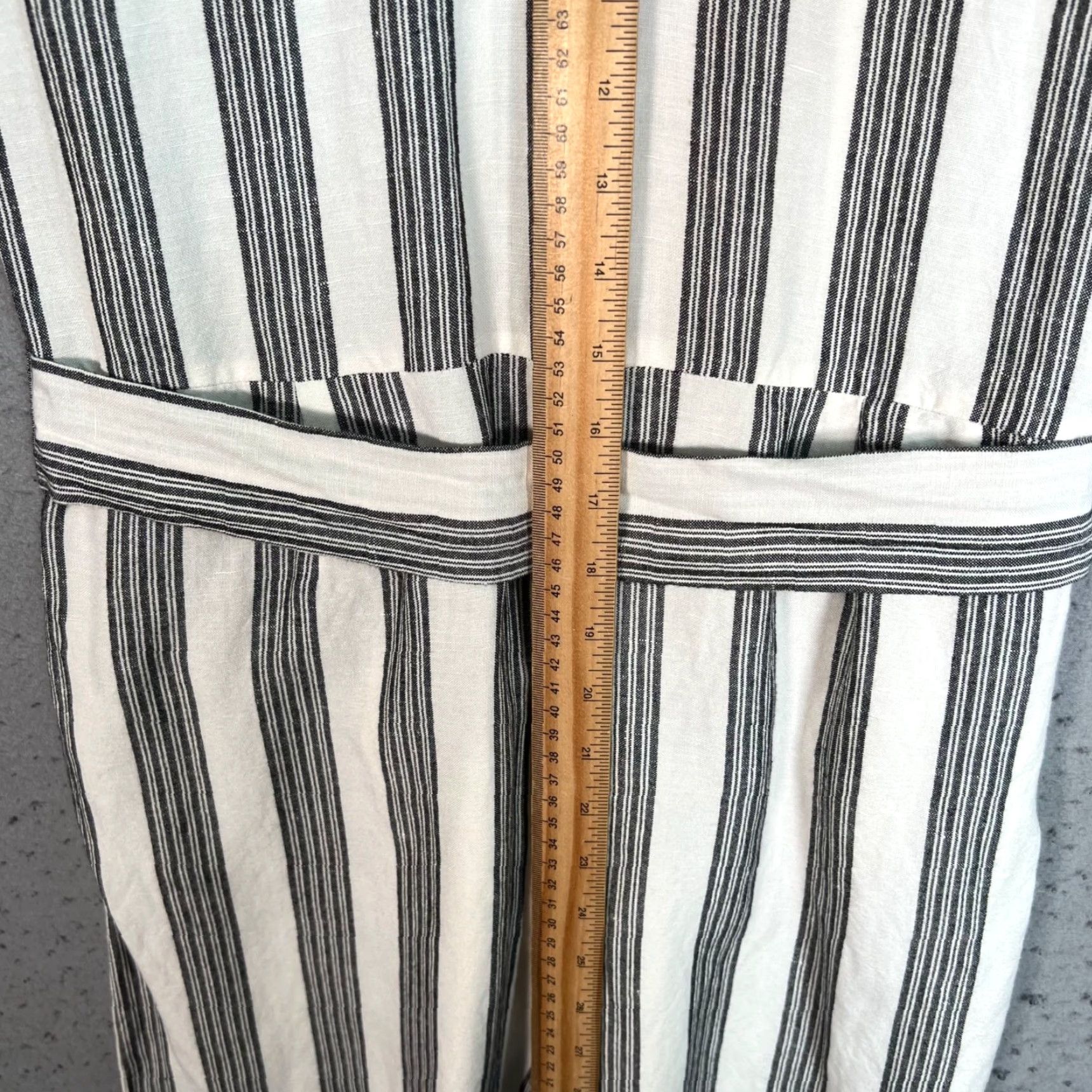 Rails Rails Jumpsuit Angela In Cypress Stripe Linen & Rayon Womens Size Small Size 28" / US 6 / IT 42 - 6 Thumbnail