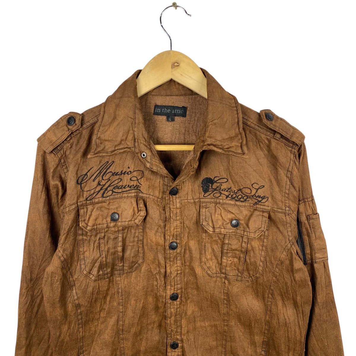 In The Attic × Japanese Brand 💥IN THE ATTIC BUTTON SHIRT ROCK FASHION Size US M / EU 48-50 / 2 - 3 Thumbnail