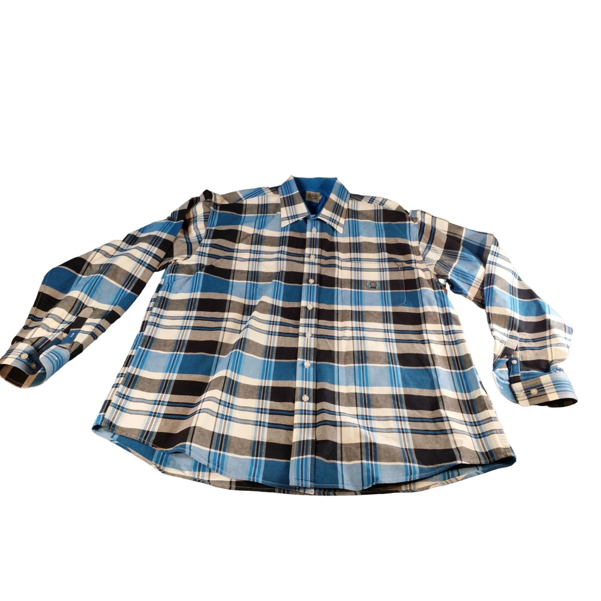 CINCH Cinch Button Up Shirt Men Sz XL Blue Black Plaid Long Sleeve Size US XL / EU 56 / 4 - 1 Thumbnail