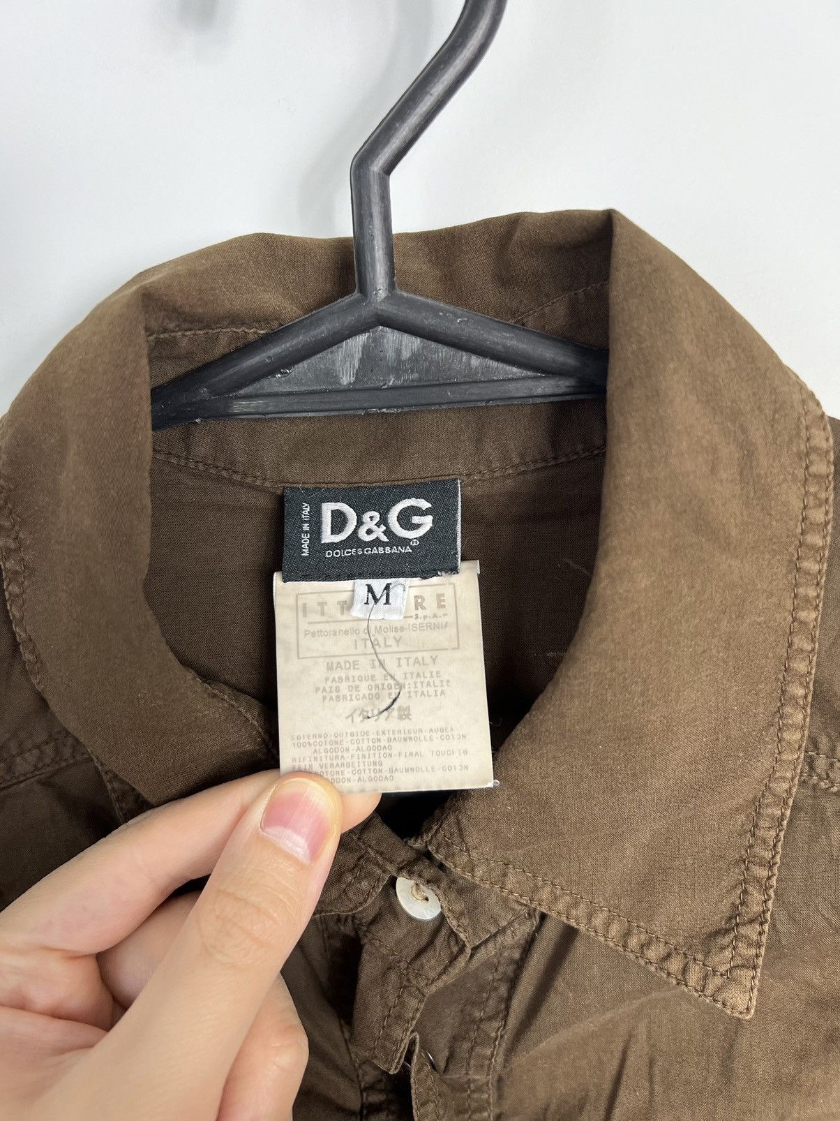 Dolce & Gabbana Shirt Dolce & Gabbana brown italy vintage rare Size M / US 6-8 / IT 42-44 - 5 Thumbnail