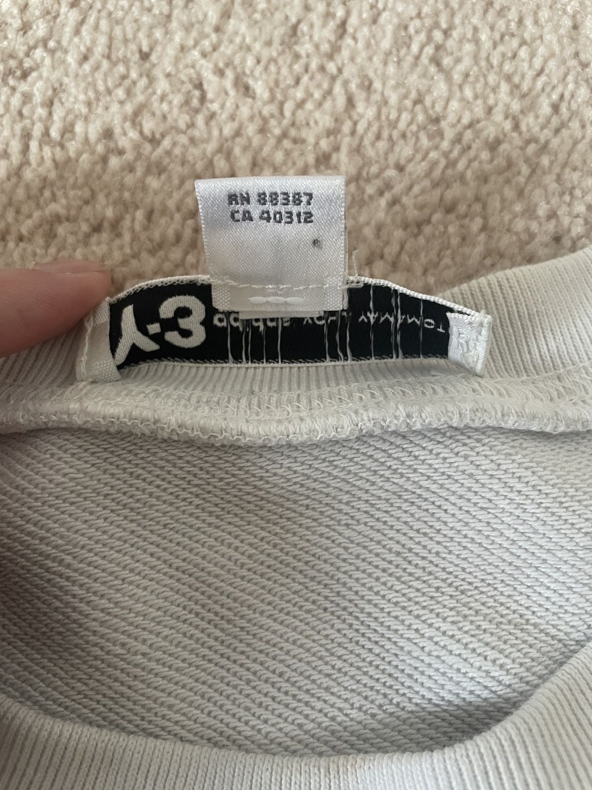Adidas × Y-3 × Yohji Yamamoto Y-3 YOHJI YAMAMOTO Adidas Embroidered Sweatshirt Size US L / EU 52-54 / 3 - 4 Thumbnail