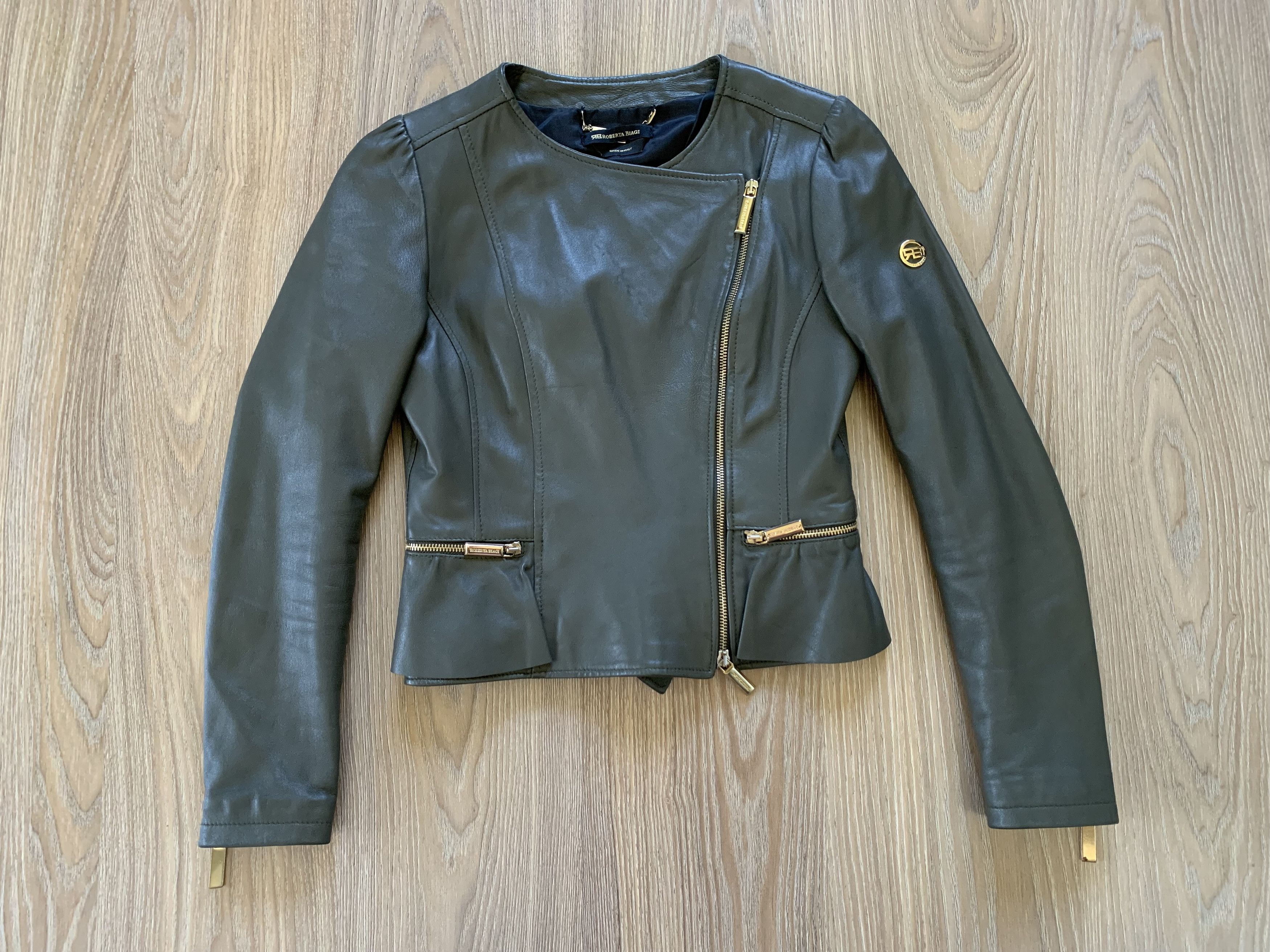 Vintage Roberta Biagi Vintage Leather Jacket Size S / US 4 / IT 40 - 2 Thumbnail