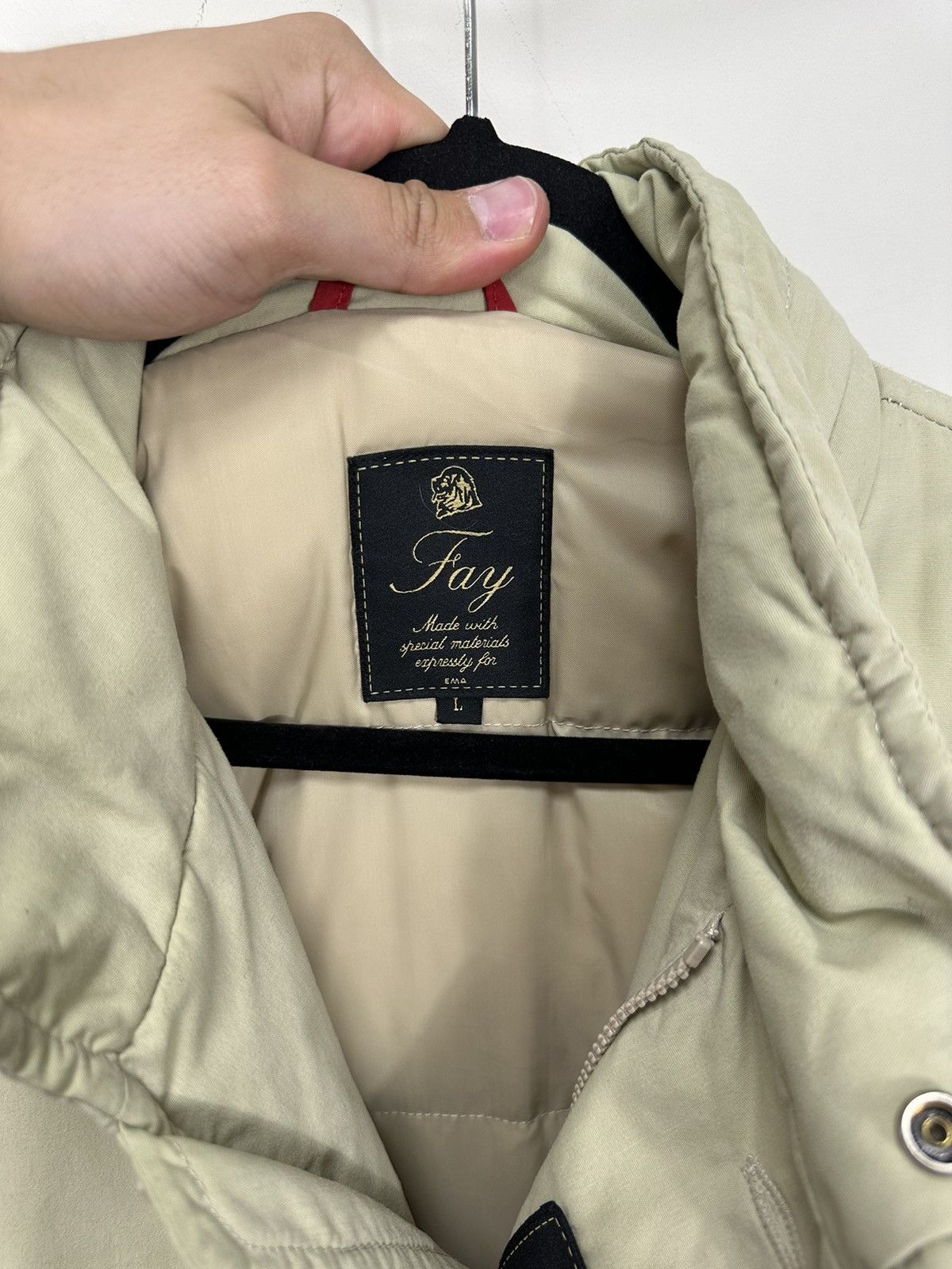 Fay Fay Stadium Beige Luxury Limited Down Jacket Coat Size US L / EU 52-54 / 3 - 11 Thumbnail