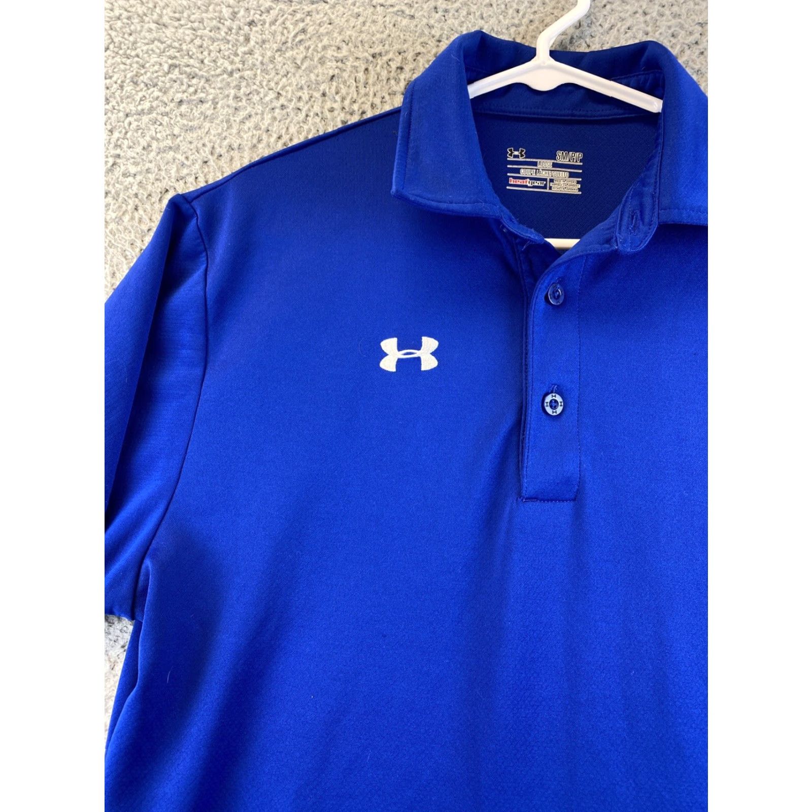 Under Armour Under Armour Polo Shirt Men S HeatGear Moisture Wicking Short Sleeve Solid Blue 72-42 Golf Performance Regular Size US S / EU 44-46 / 1 - 2 Thumbnail