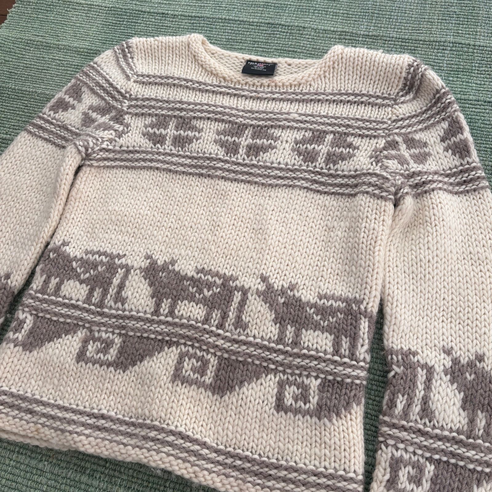 Polo Ralph Lauren × Vintage Vintage Polo Ralph Lauren Womens Southwestern Wool Sweater S Size S / US 4 / IT 40 - 7 Thumbnail