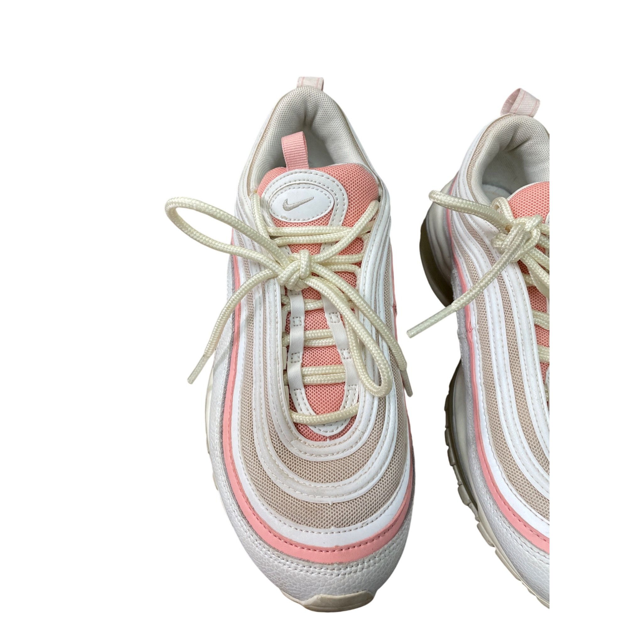 Nike Nike Air Max 97 Womens Summit White coral low top sneakers s Size US 8.5 / IT 38.5 - 12 Thumbnail