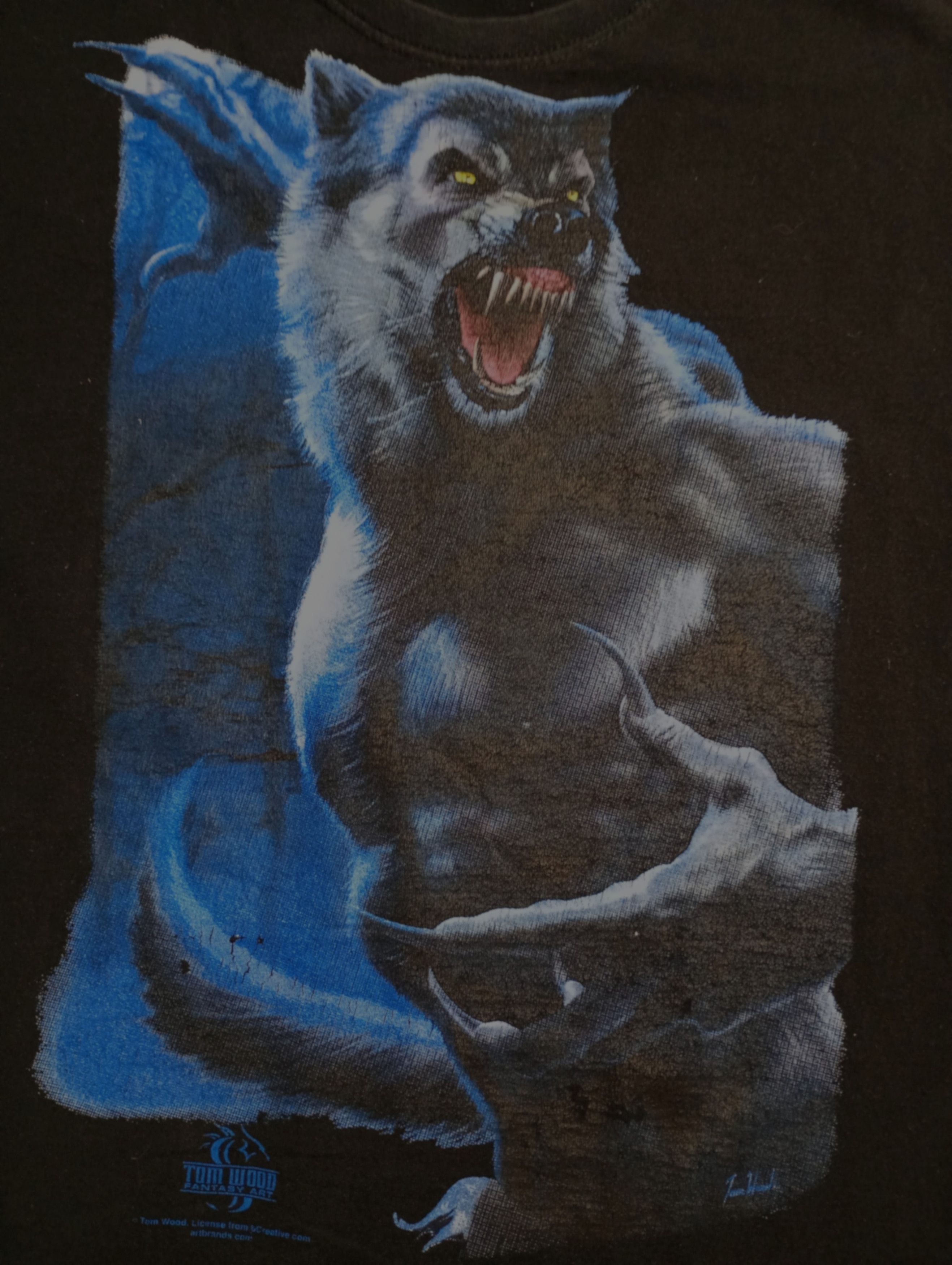Fruit Of The Loom Tom Wood Fantasy Art T-Shirt Size US XL / EU 56 / 4 - 10 Thumbnail