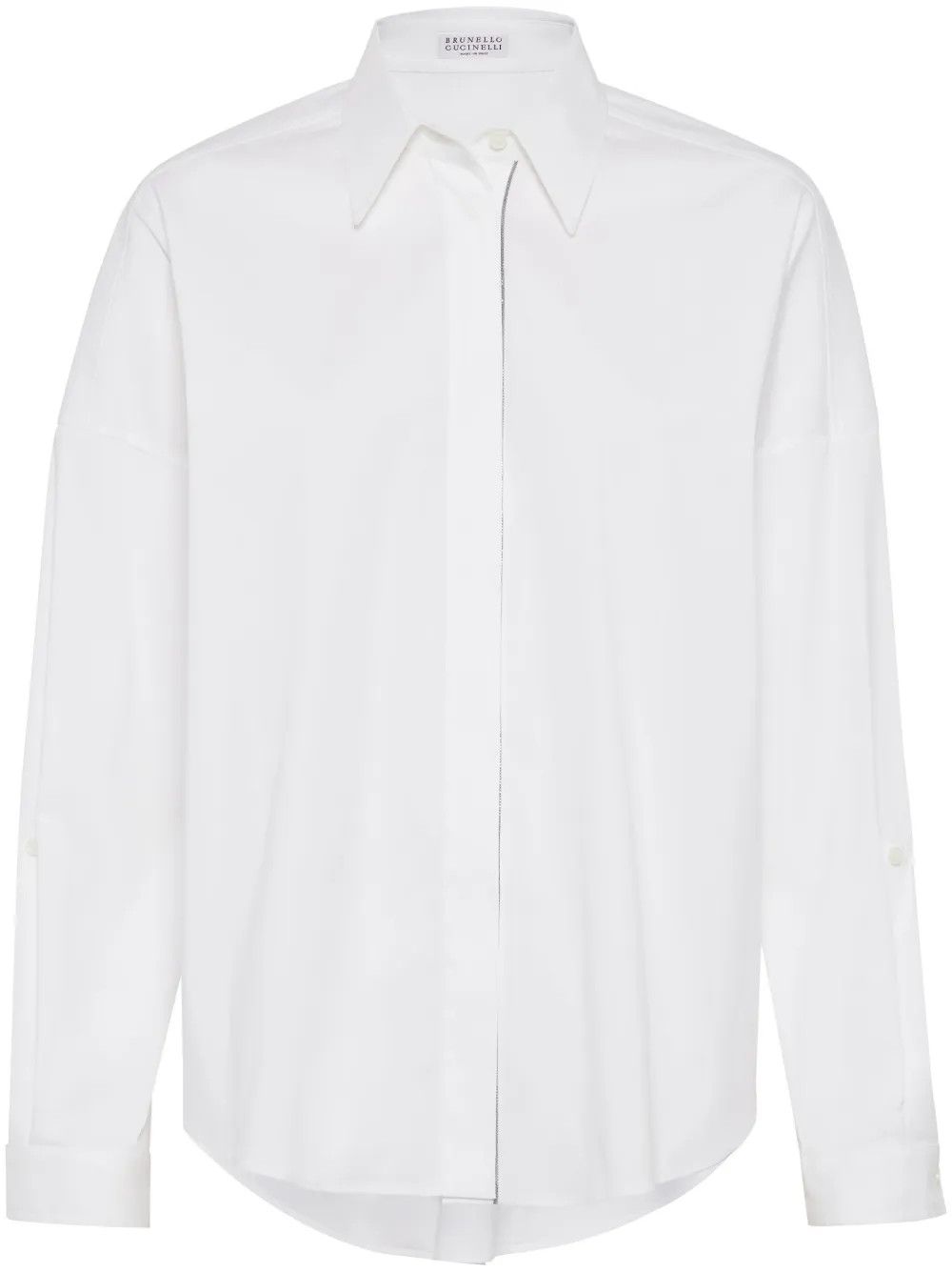 Brunello Cucinelli o1w1db10825 Blouse in White Size XL / US 12-14 / IT 48-50 - 1 Thumbnail