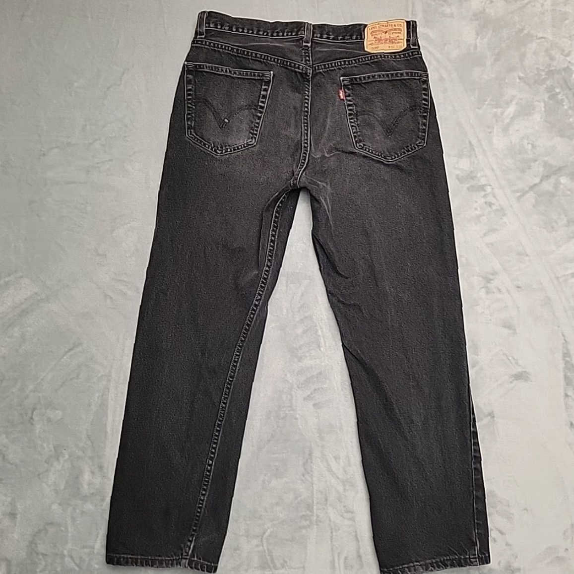 Denime Levis Jeans Mens 36x30 Black 505 Denim 100% Cotton Straight Leg Casual Pants VTG - Mens - Jeans - 36x30 - Black - 505 - Straight - Denim Size US 36 / EU 52 - 6 Thumbnail