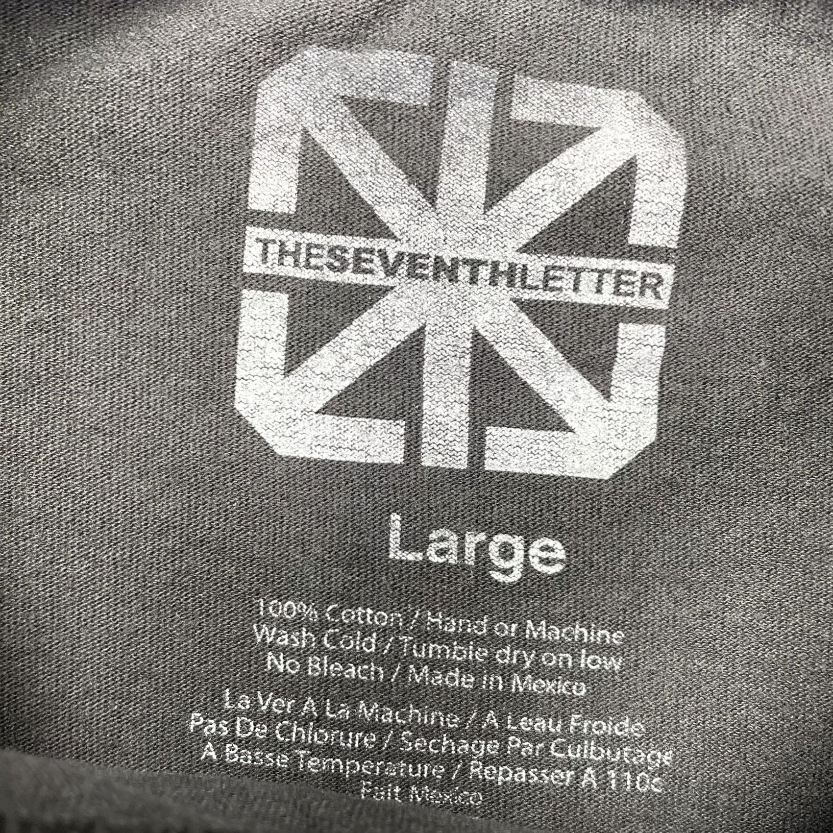 Vintage VINTAGE The Seventh Letter Shirt Mens Large Black Pentagram Seal Graphic Tee Streetwear Size US L / EU 52-54 / 3 - 3 Thumbnail