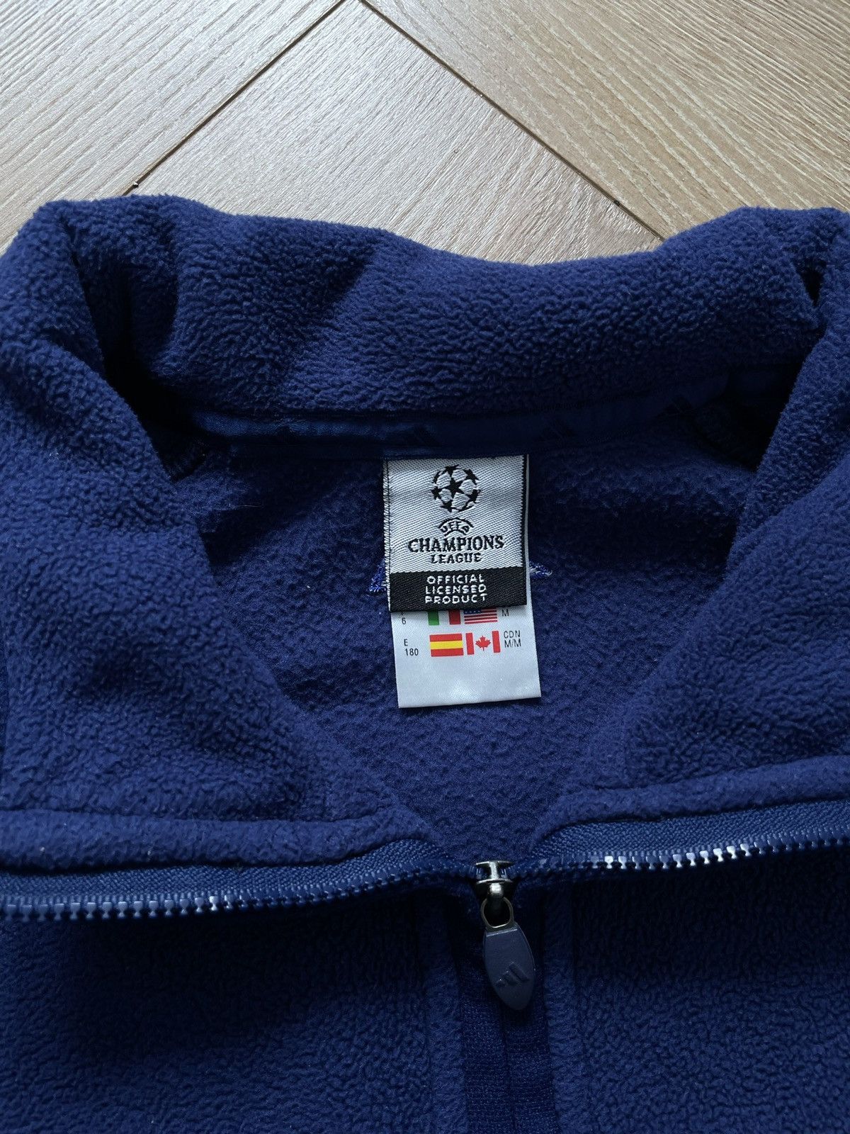 Adidas × Vintage Adidas Champions League Fleece Sweatshirt Soccer Football Size US XL / EU 56 / 4 - 5 Thumbnail