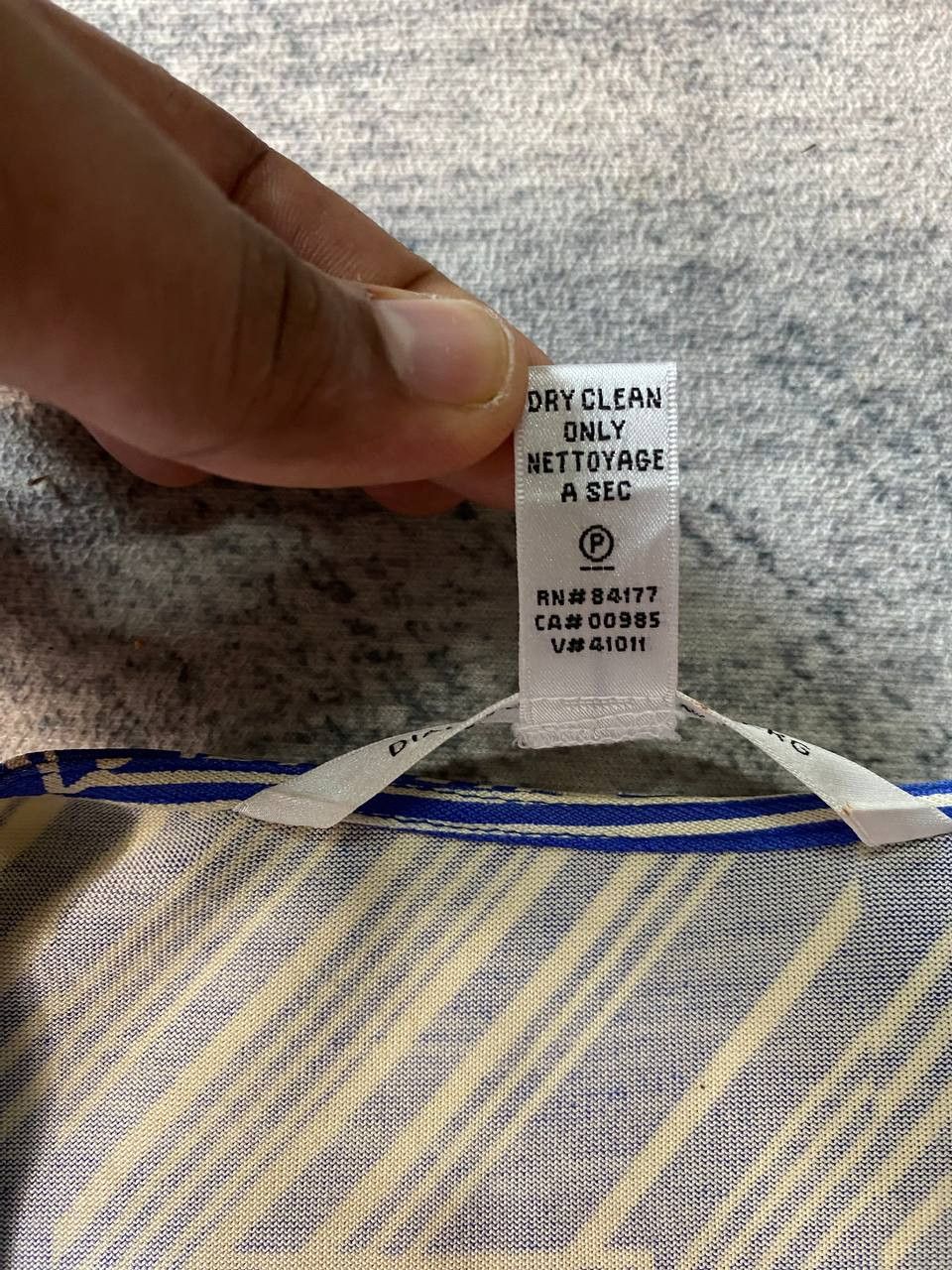 Designer × Diane von Furstenberg Diane Von Furstenberg Silk Dress Blue Size S / US 4 / IT 40 - 7 Thumbnail